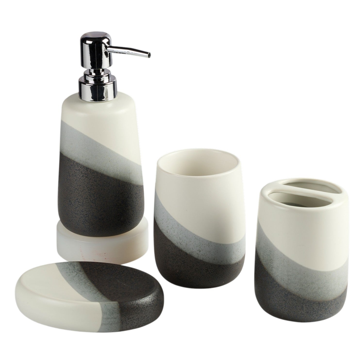 Kookee Ceramic Bathroom Sets, Multi, ART11996