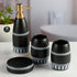 Ceramic Bathroom Set of 4 with Soap Dispenser (11997)