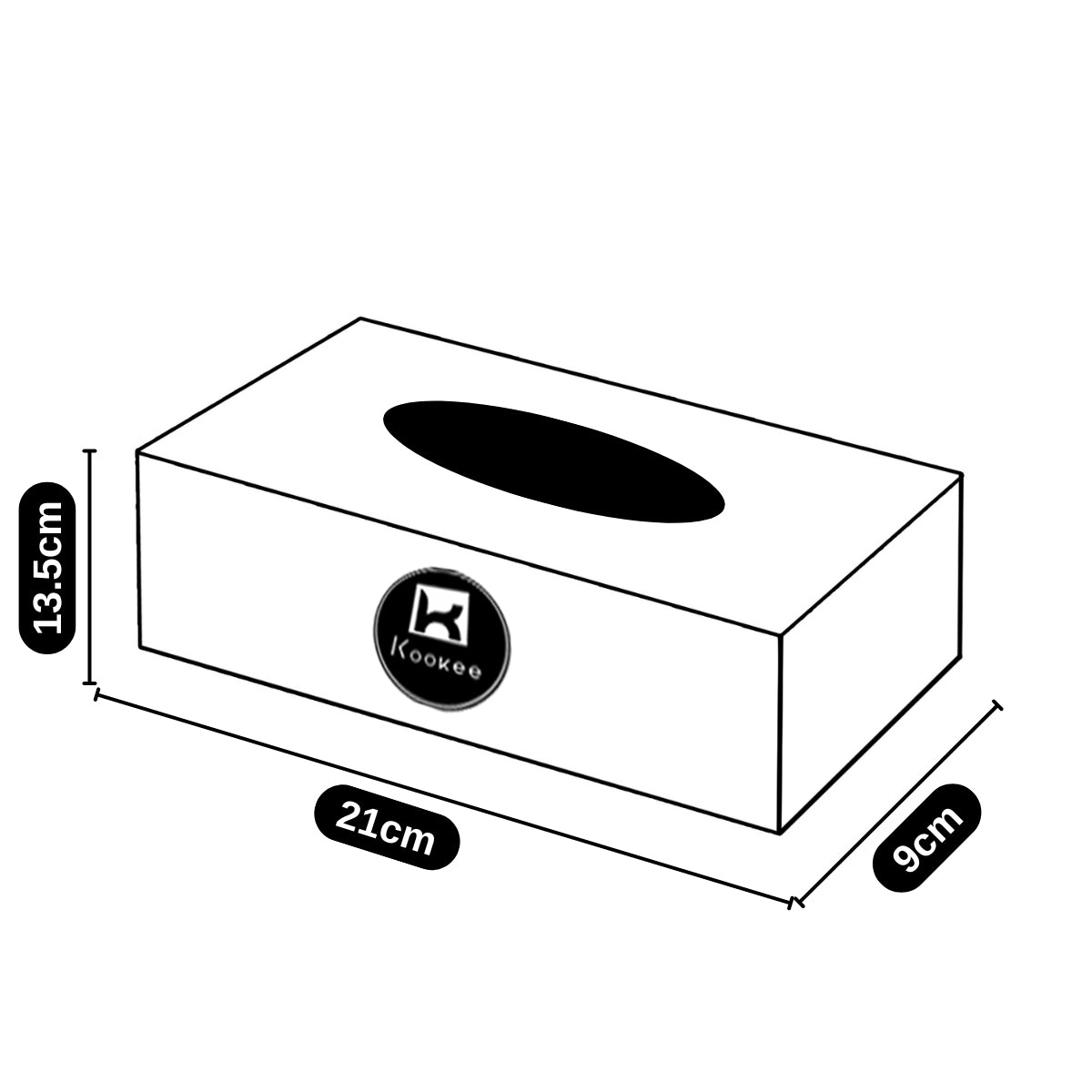 Decorative Tissue Box for Living Room, Kitchen, Washroom & Office Use (12066)