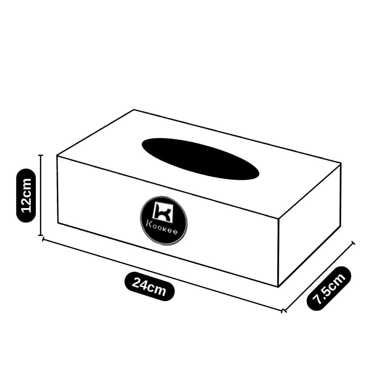 Decorative Tissue Box for Living Room, Kitchen, Washroom & Office Use (V-TISS-007)