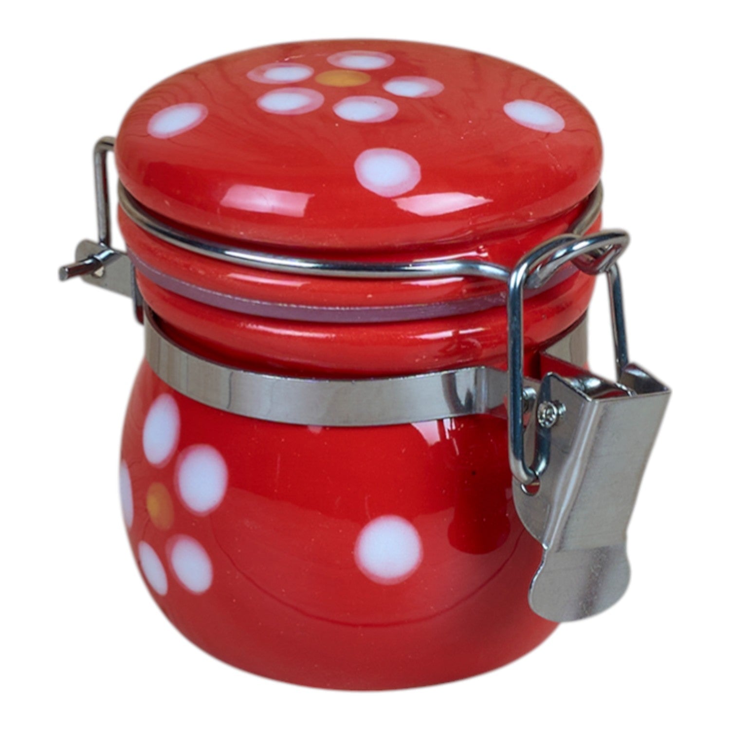 Kookee Canister Jars (Ceramic), Red, ART12085