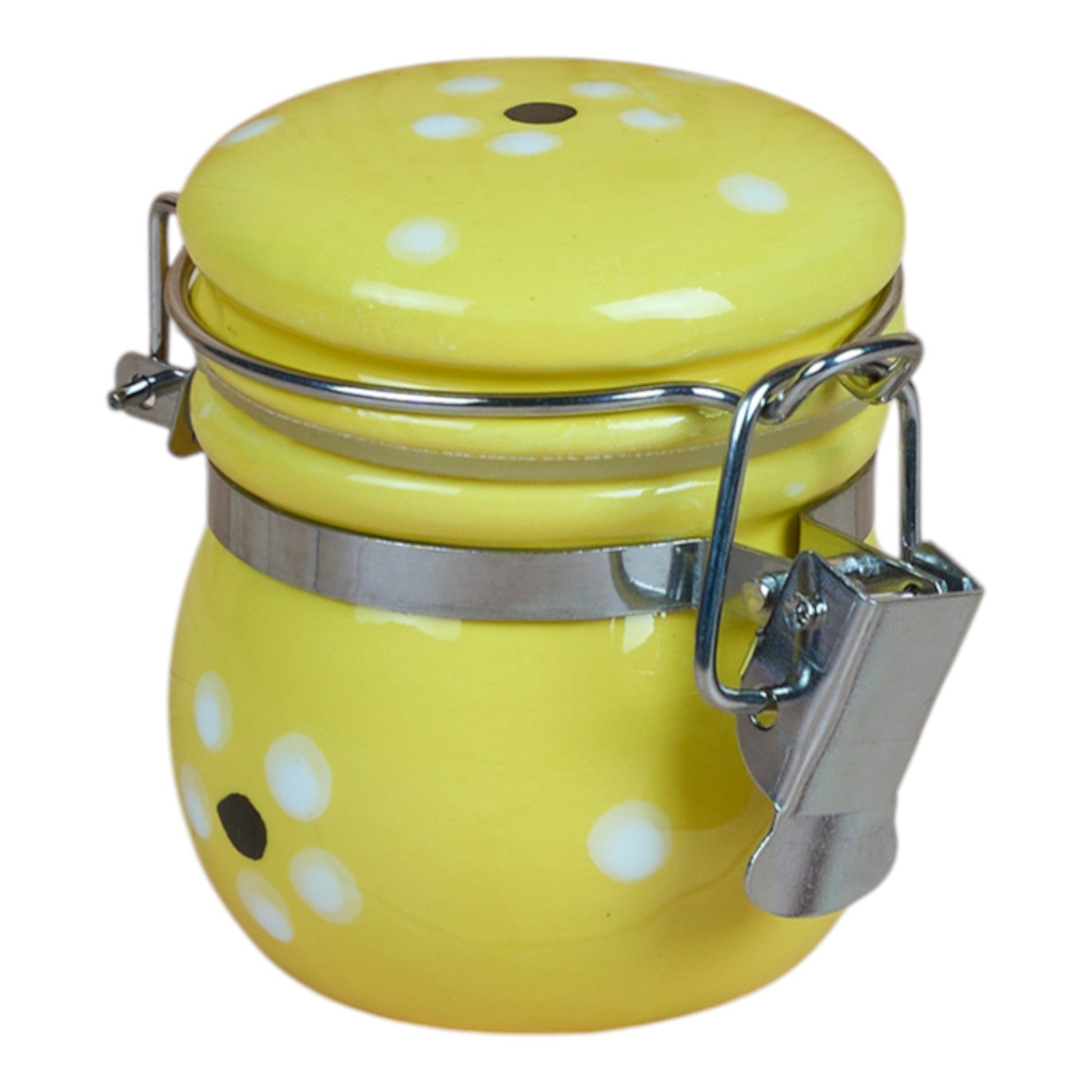 Kookee Ceramic Airtight Mini Canister Jar and Container (Pack of 1) (12088)