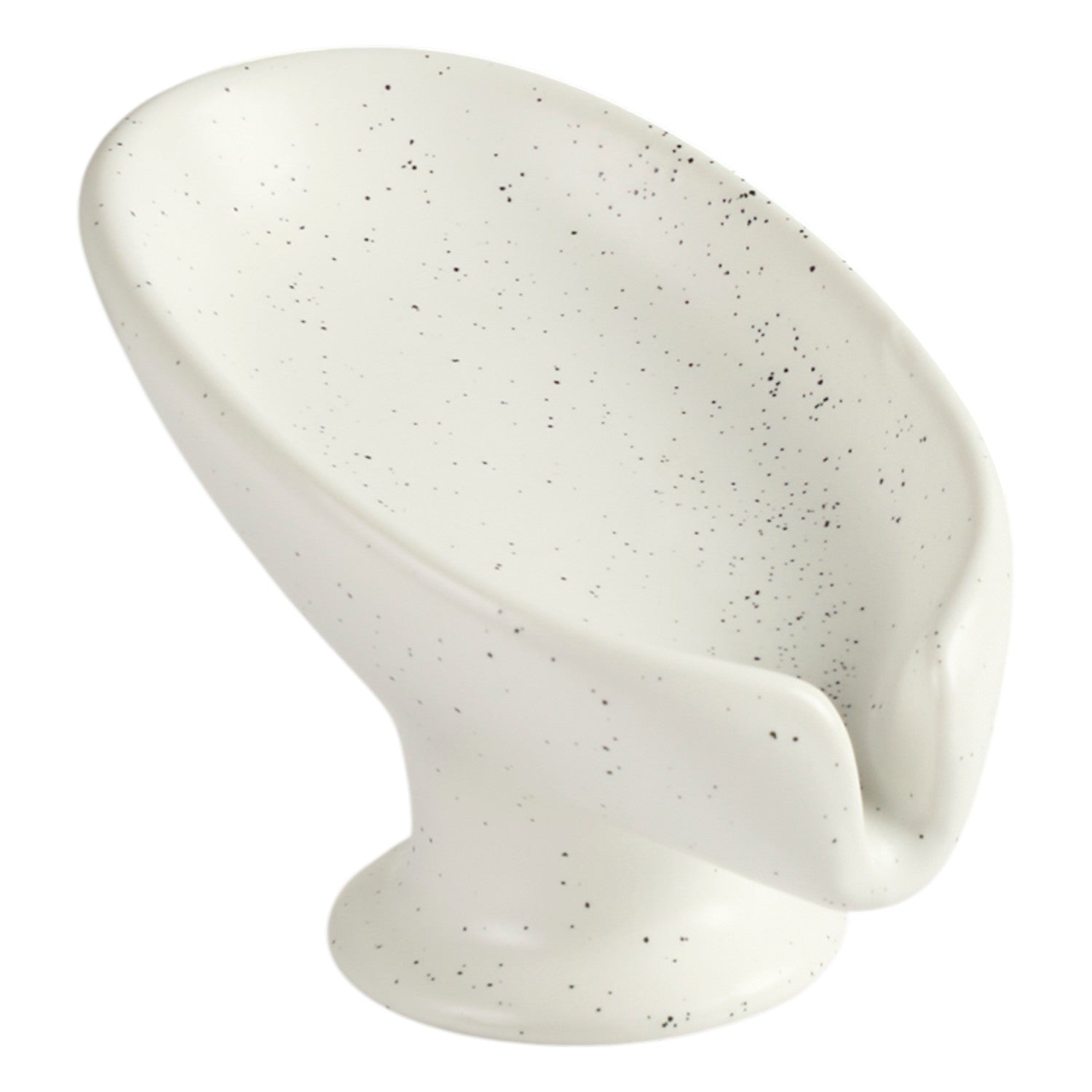 Ceramic Soap Holder Dish, Set of 1, White (Set of 1) (12090)