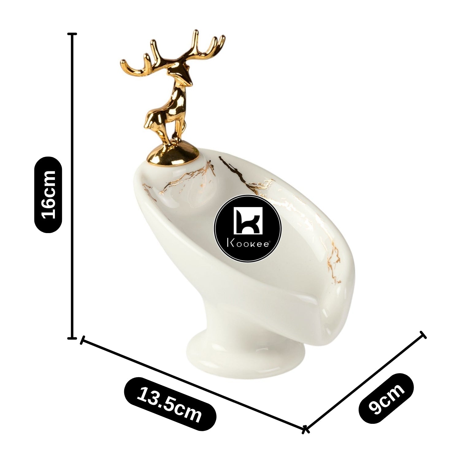 Ceramic Soap Holder Dish, Set of 1, Black (Set of 1) (12094)