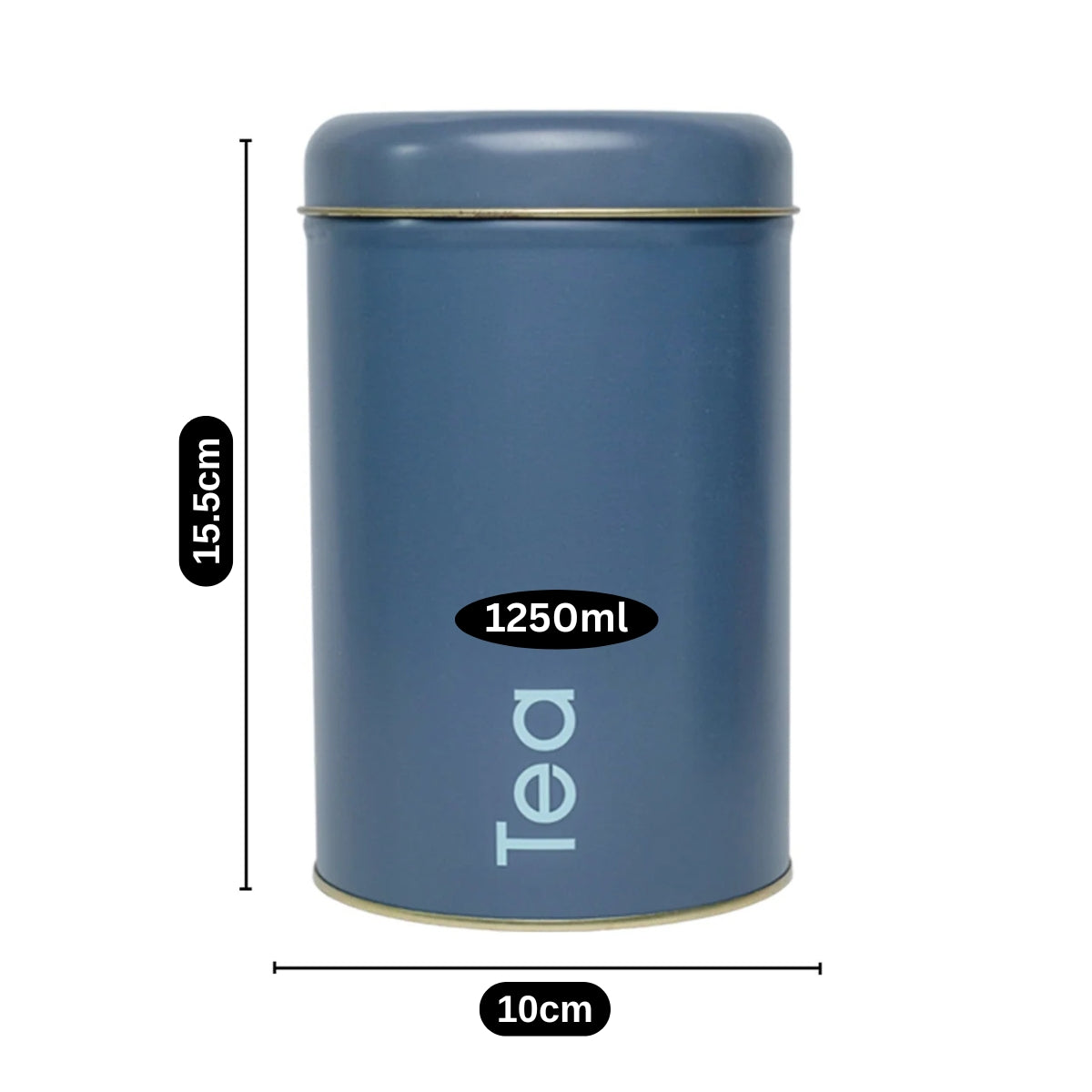 Tin Boxes Set of 3, Storage Tins for Tea, Sugar & Coffee, Pink (12103)