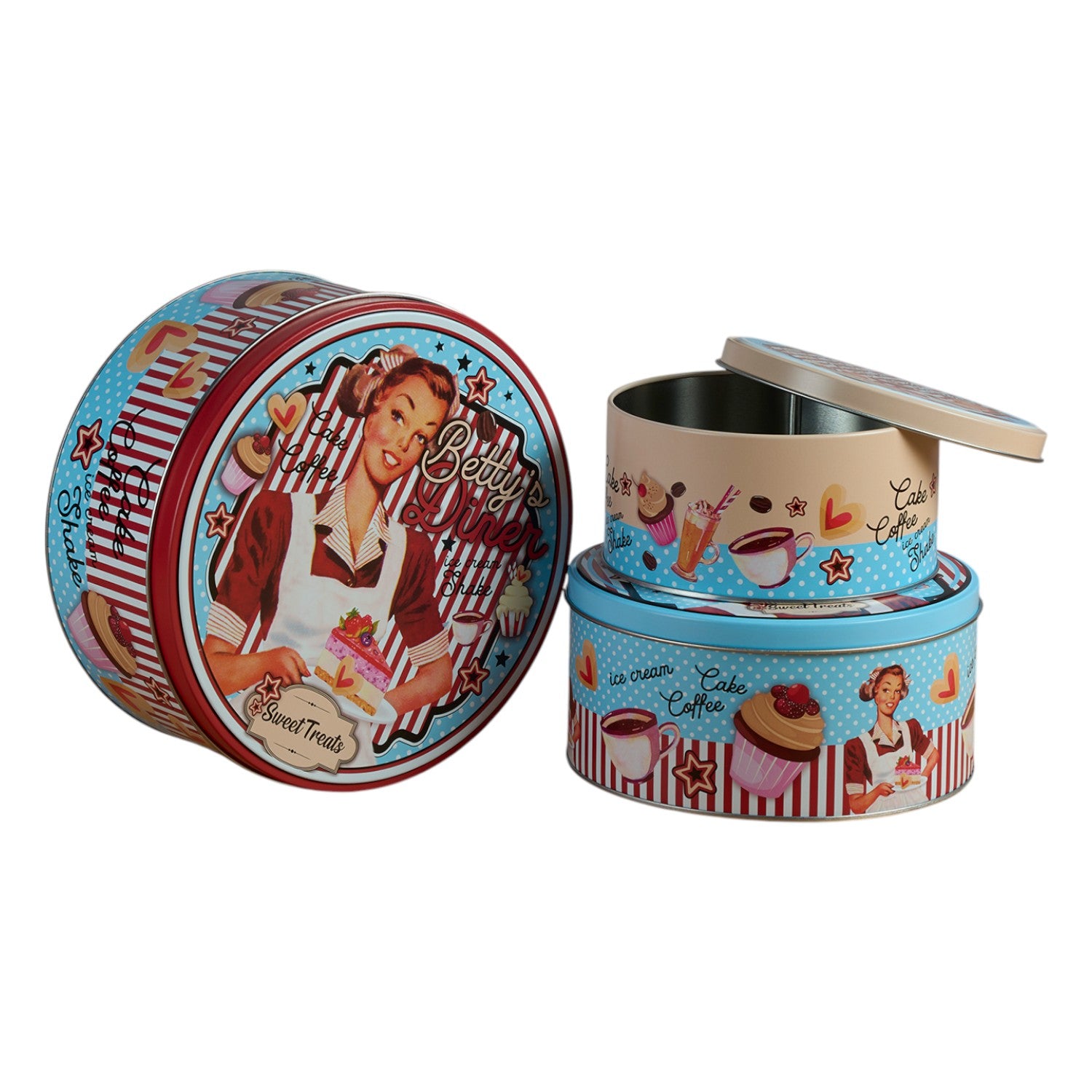 Kookee Tin Containers, Multi, ART12106