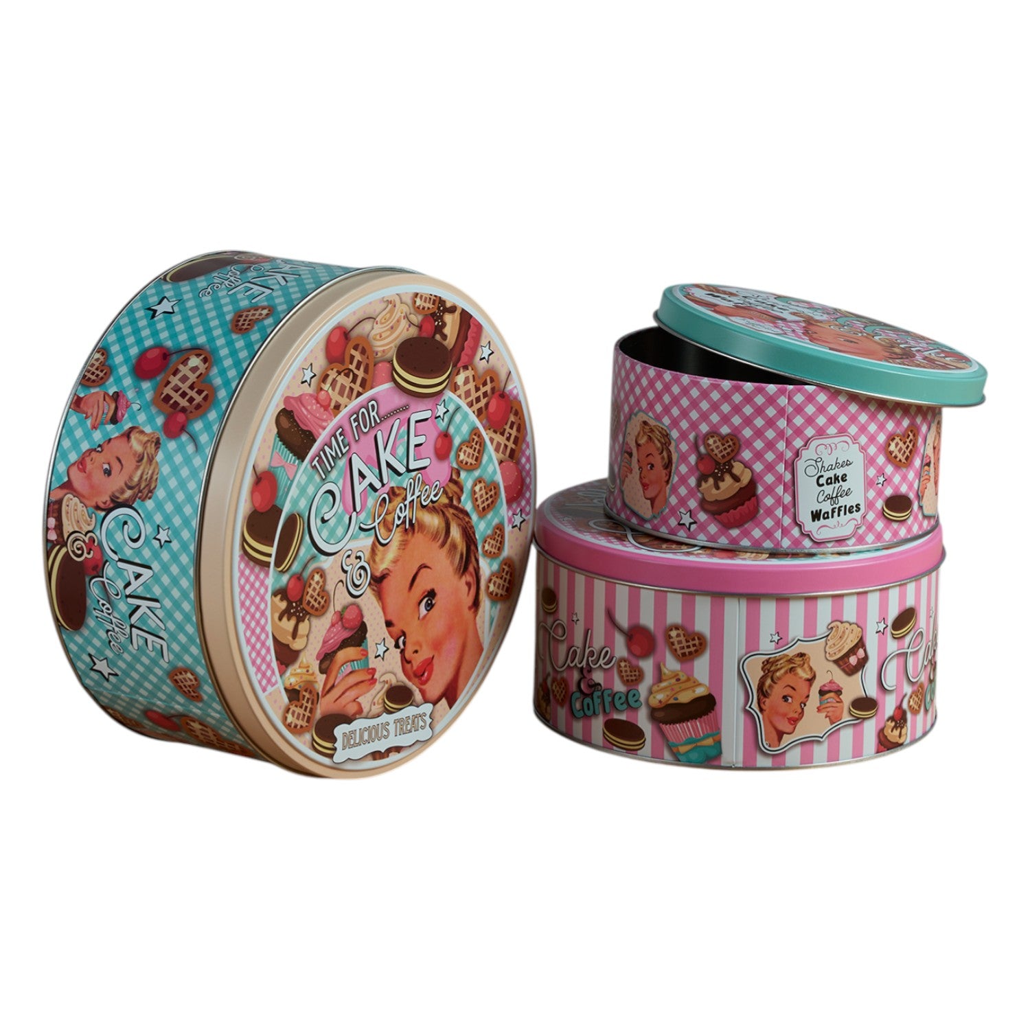 Kookee Tin Containers, Multi, ART12107