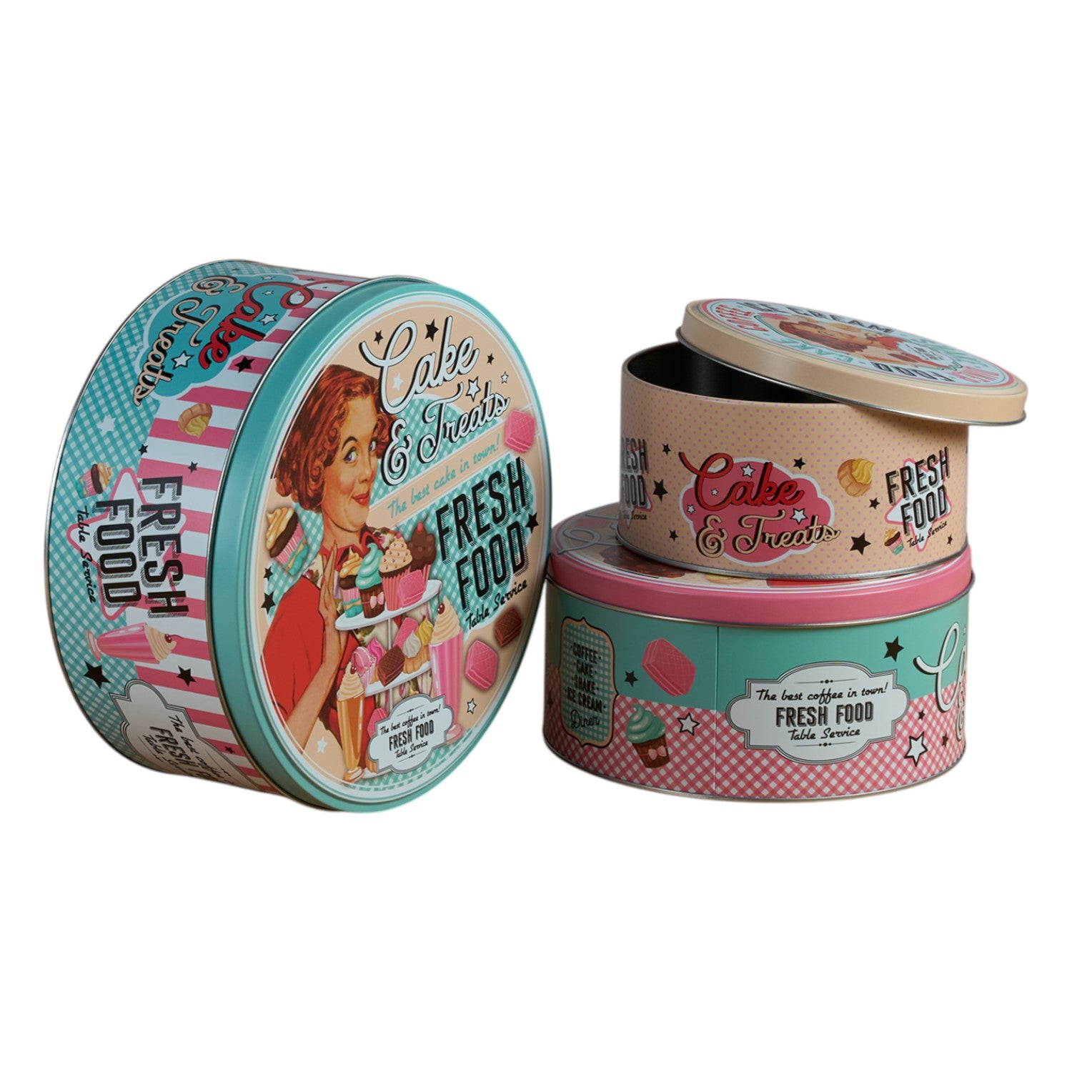 Kookee Tin Containers, Multi, ART12109