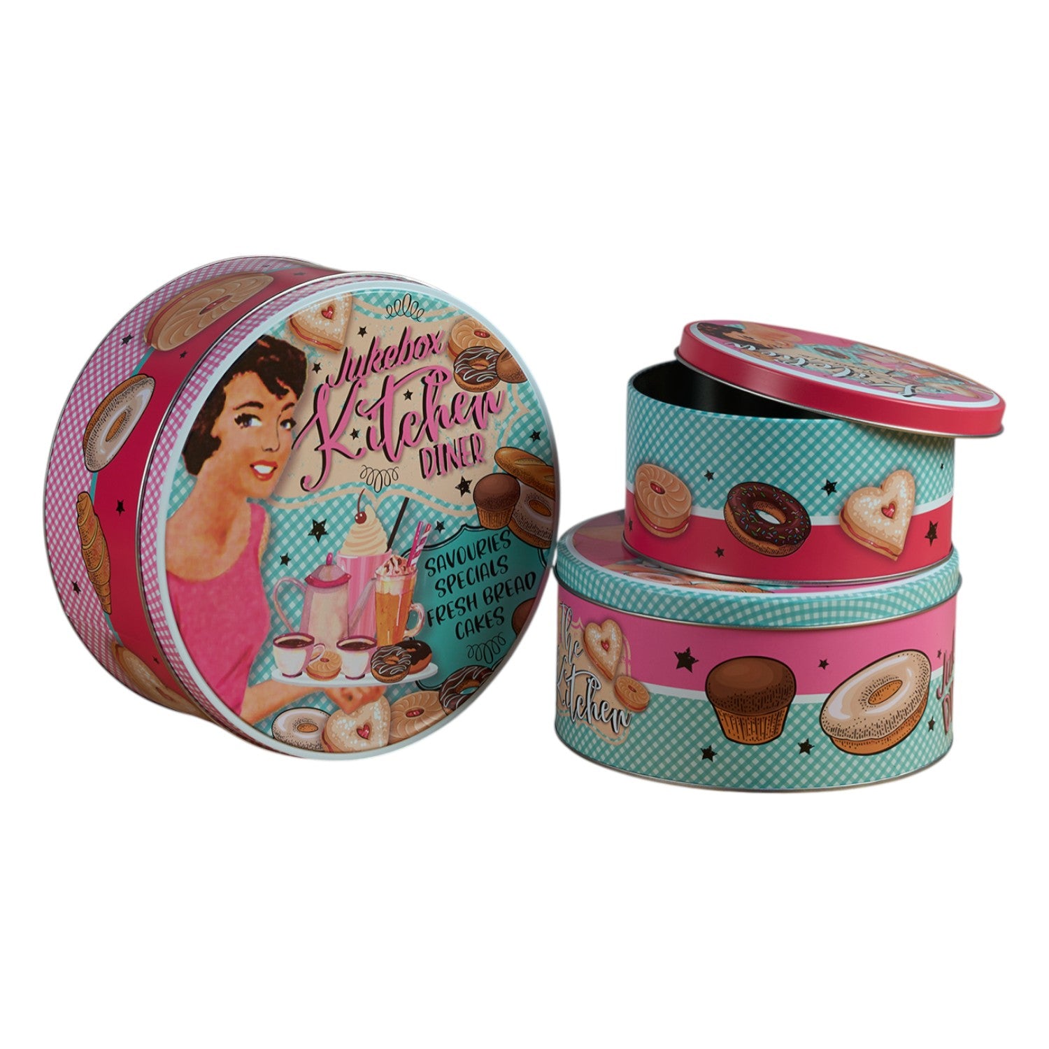 Kookee Tin Containers, Multi, ART12110