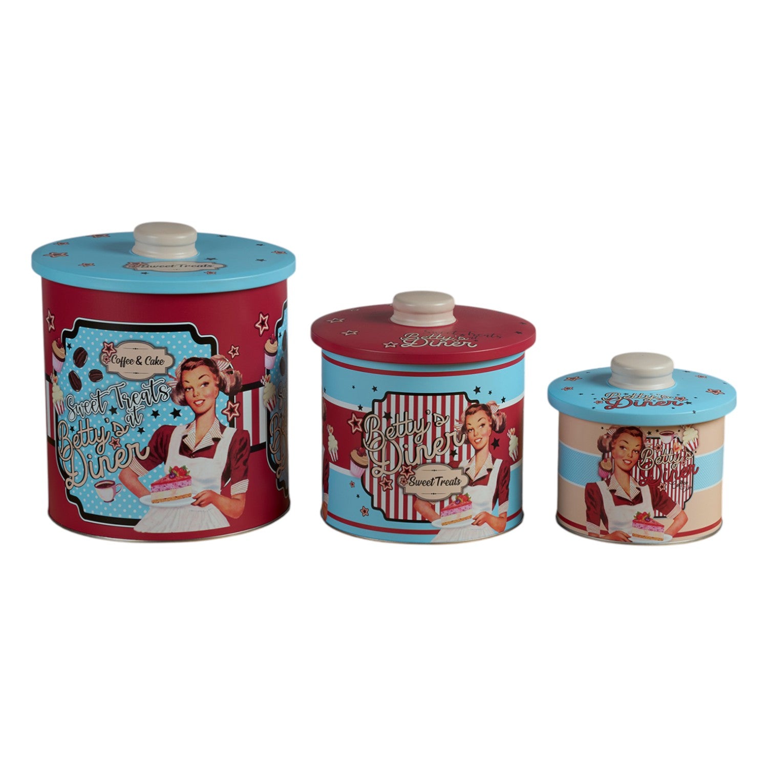 Kookee Tin Containers, Multi, ART12112