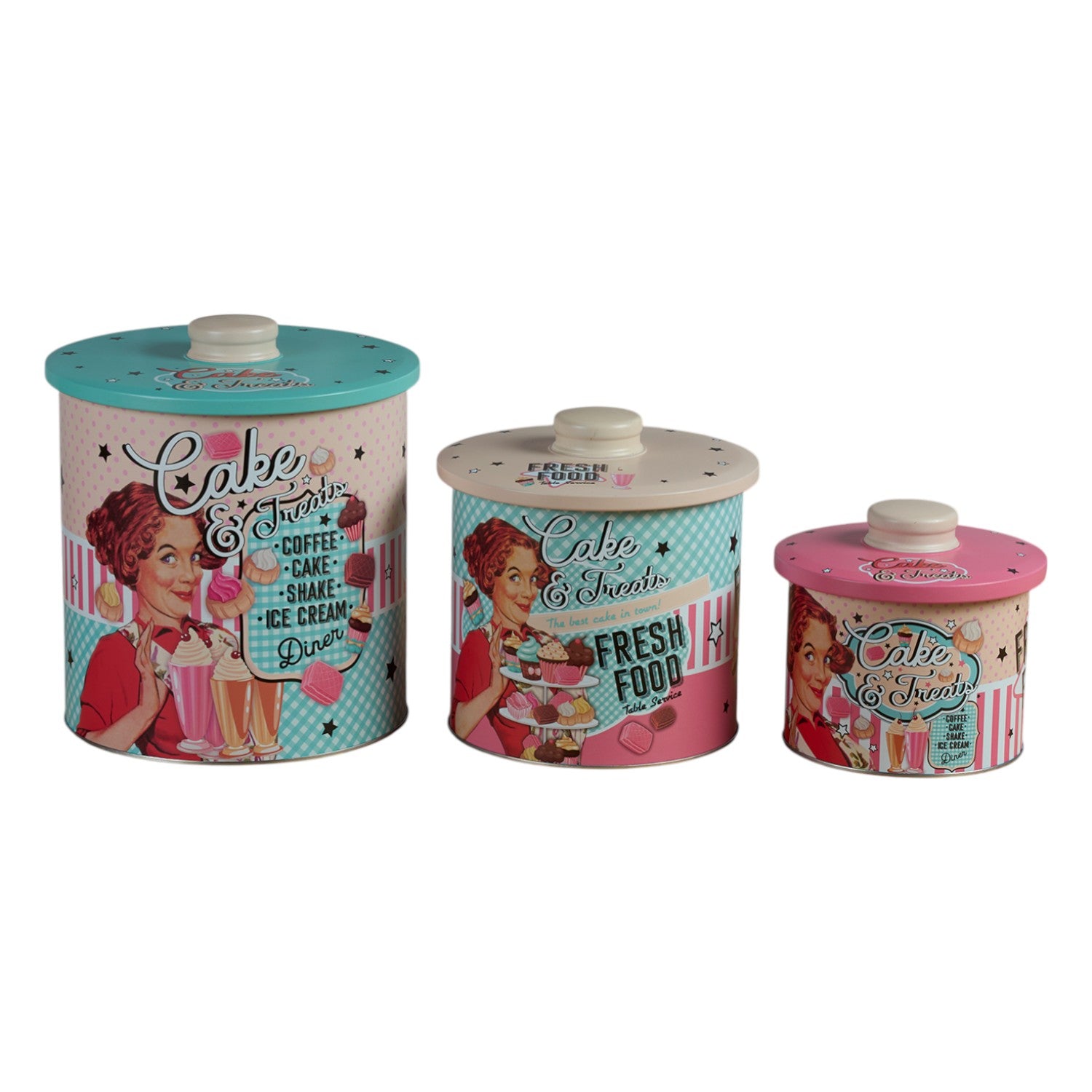Kookee Tin Containers, Multi, ART12113