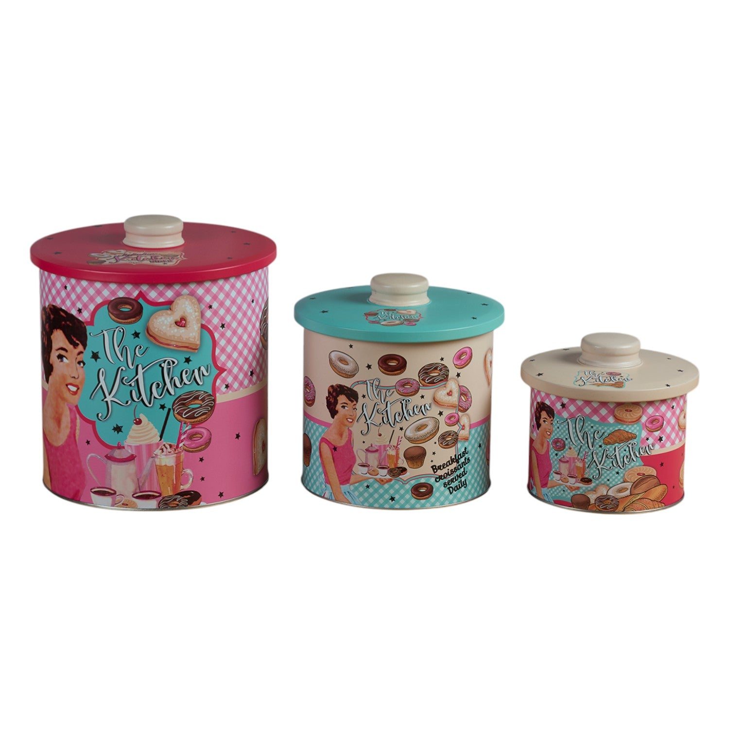 Kookee Tin Containers, Multi, ART12115