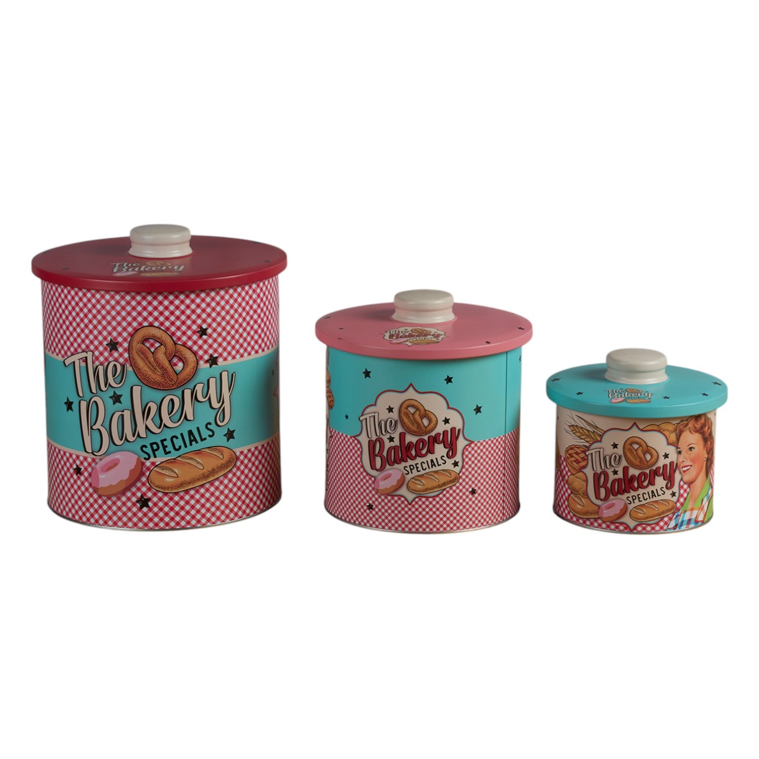 Kookee Tin Containers, Multi, ART12116