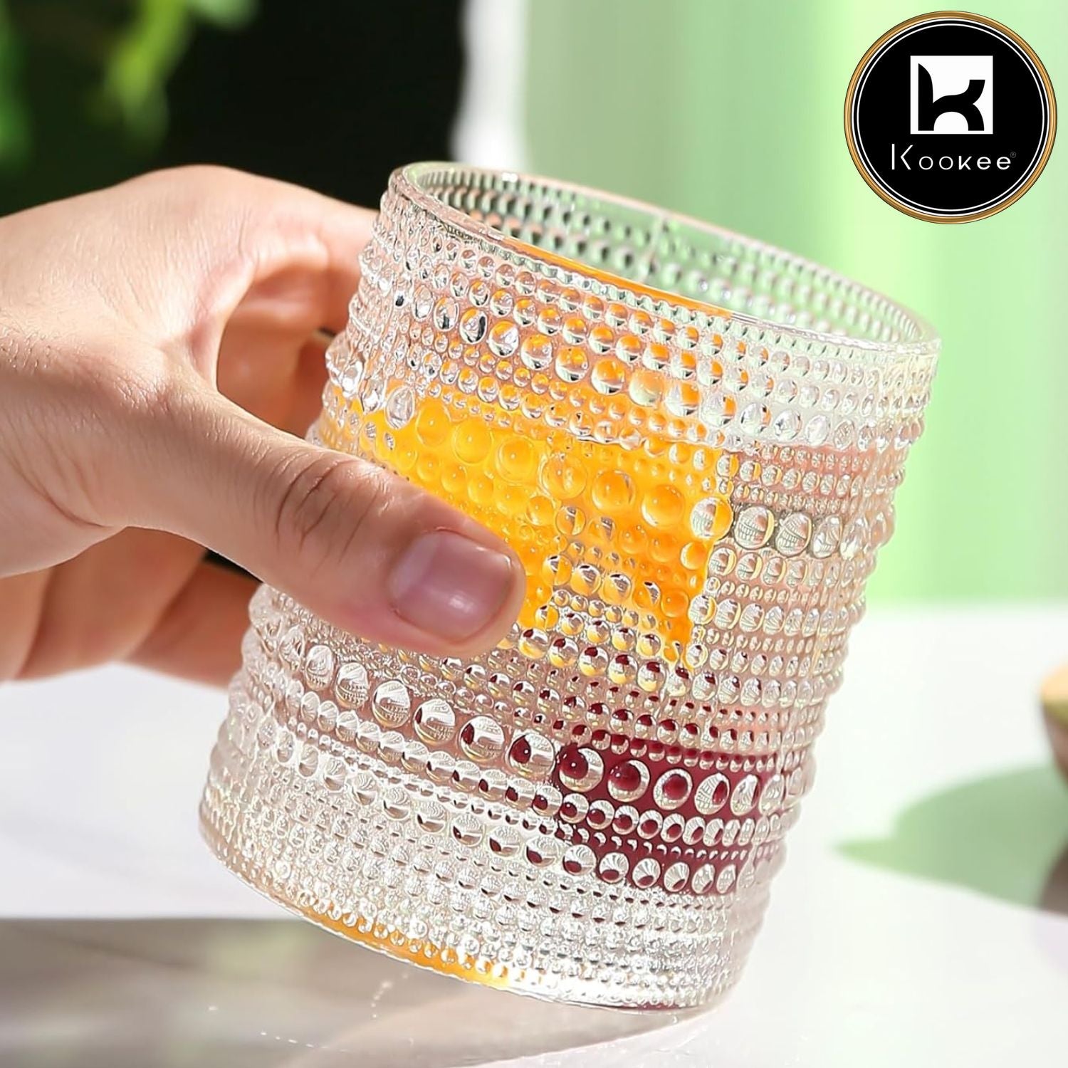 Kookee Whiskey Glasses, Transparent, ART12117