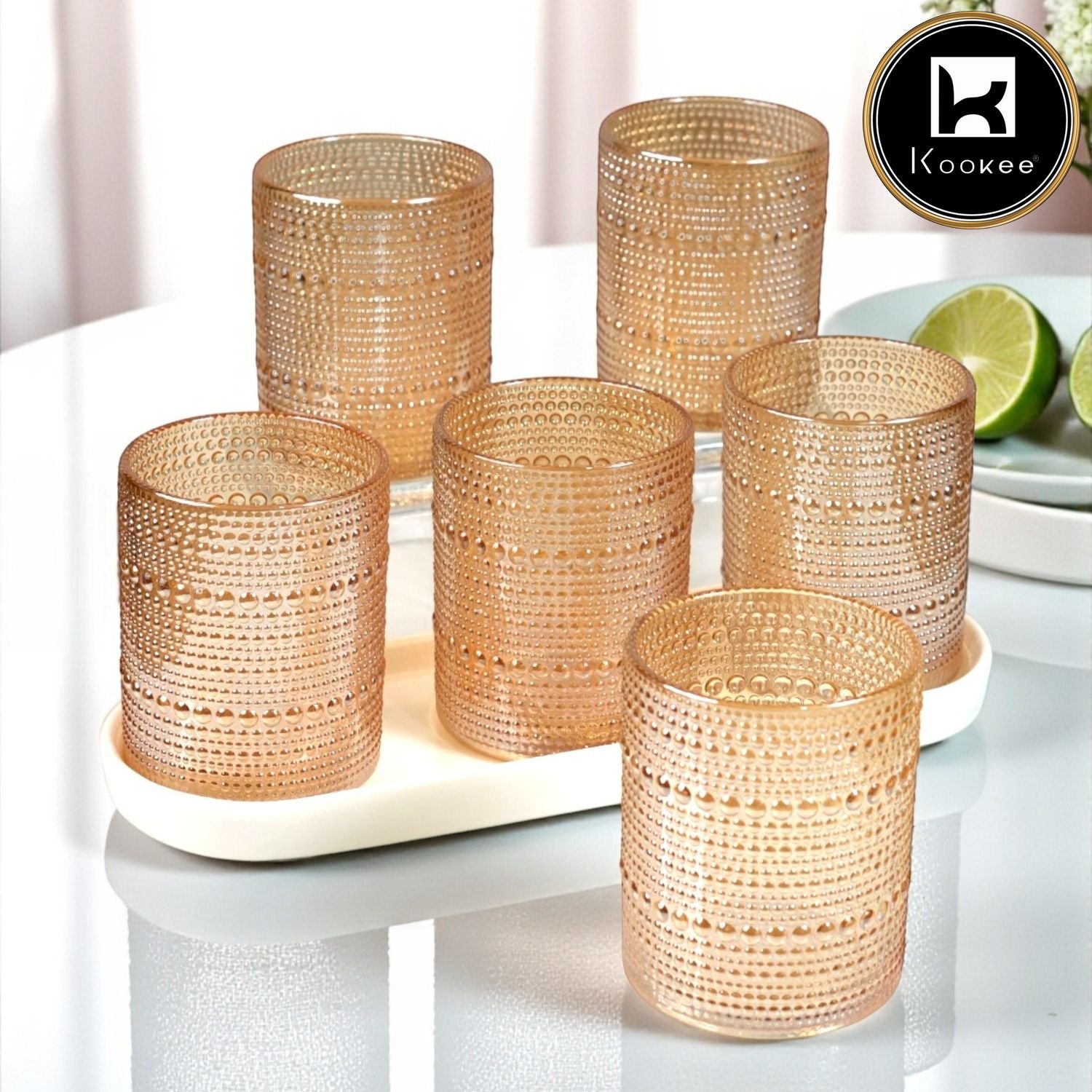 Kookee Whiskey Glasses, Transparent, ART12224