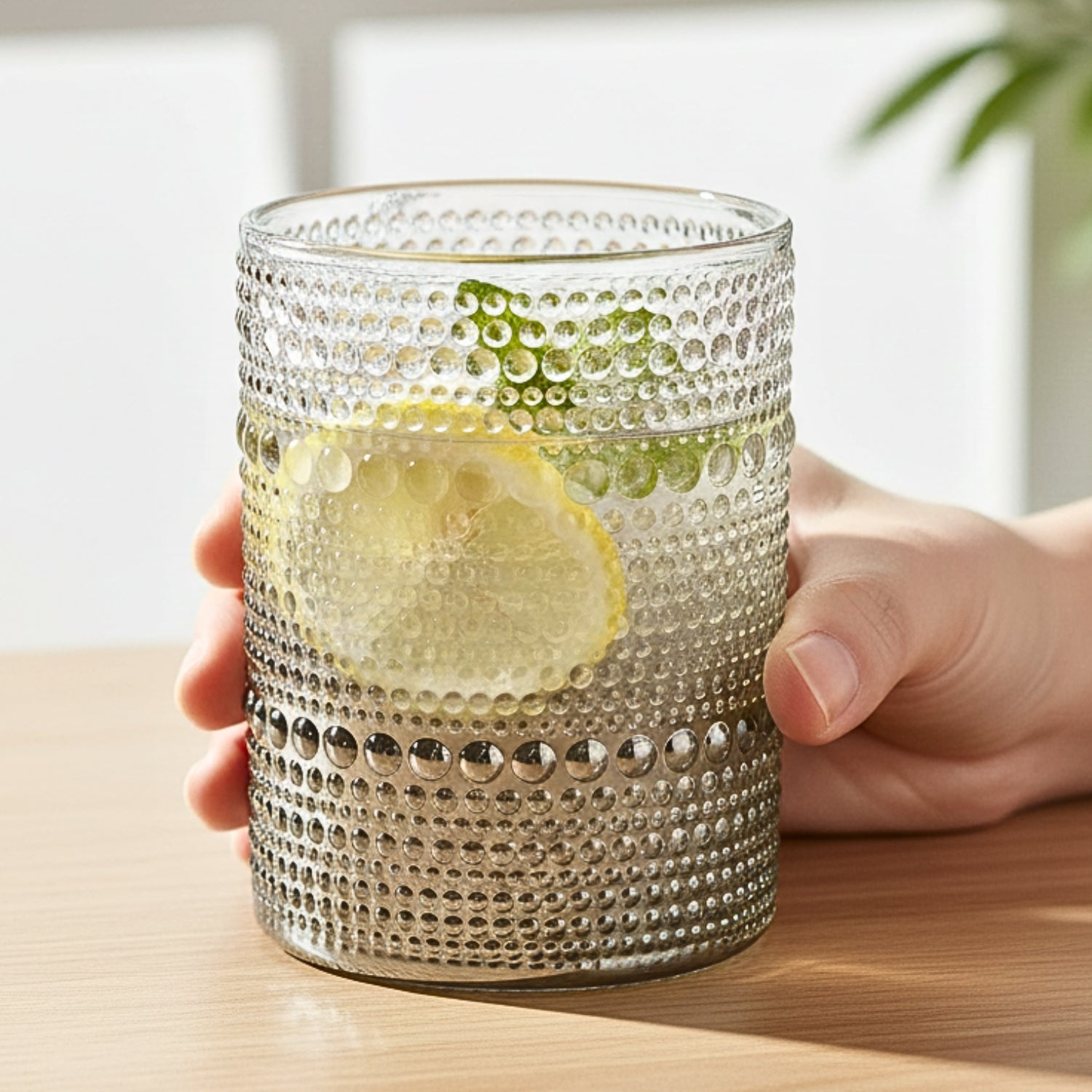 Jupiter Vintage Hobnail Old Fashioned Bubble Glasses (Set of 6) (11164)