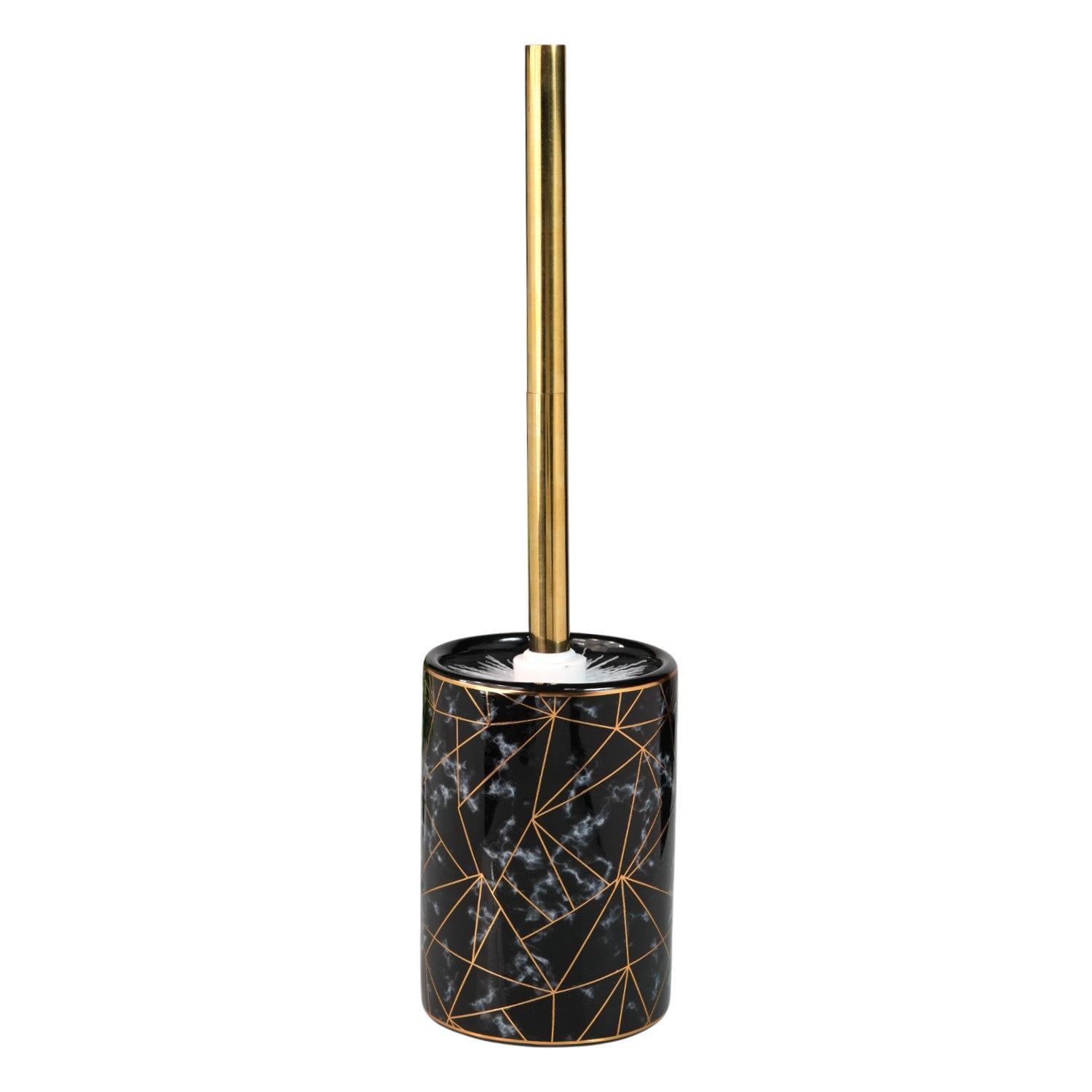 Kookee Ceramic Toilet Brush Holders, Black, ART12230
