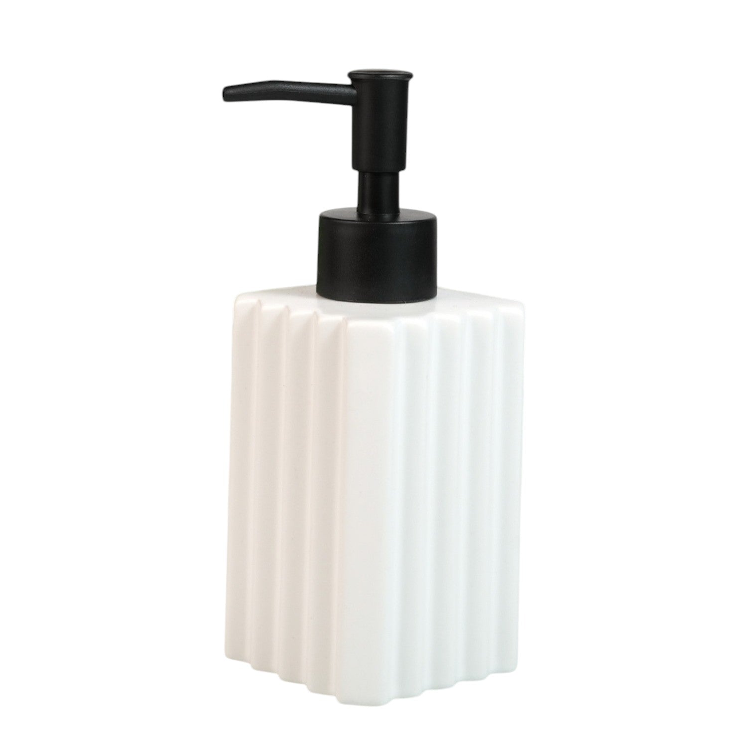 Ceramic Soap Dispenser for handwash for Bathroom, White, (Set of 1) (12235)