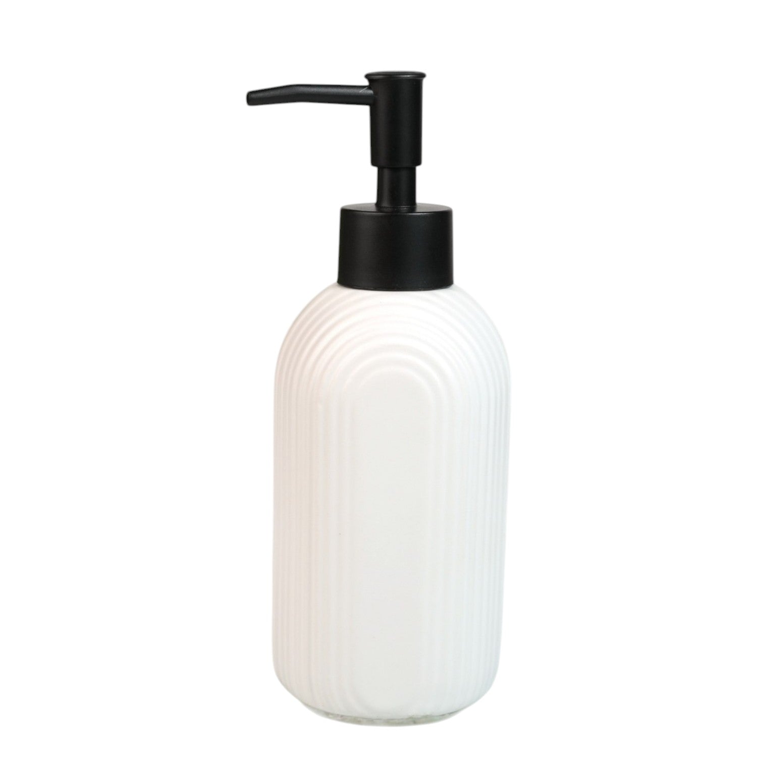 Ceramic Soap Dispenser for handwash for Bathroom, White, (Set of 1) (12241)