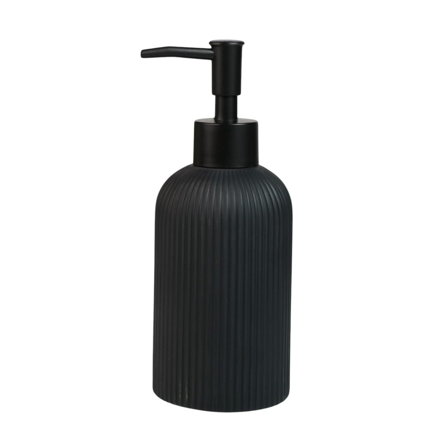 Ceramic Soap Dispenser for handwash for Bathroom, Black, (Set of 1) (12243)