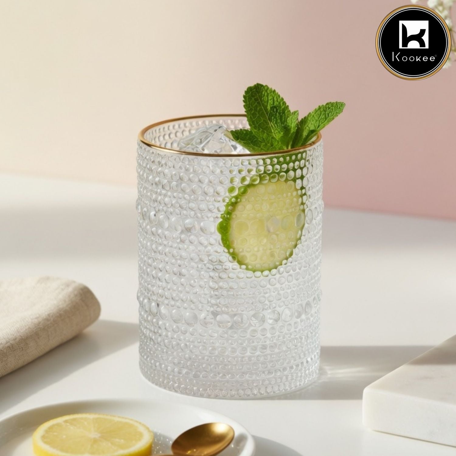 Kookee Whiskey Glasses, Transparent, ART12263