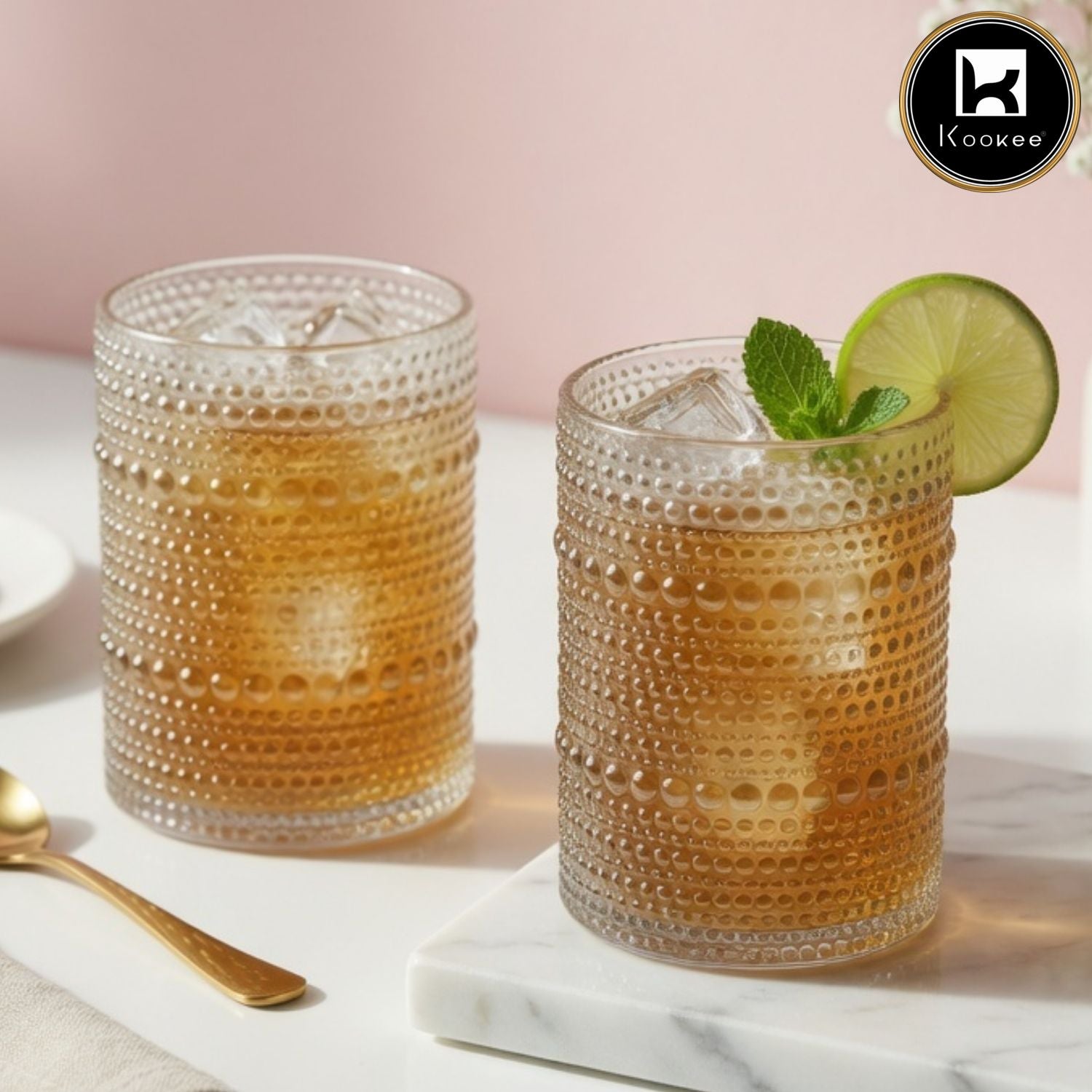 Kookee Whiskey Glasses, Transparent, ART12264