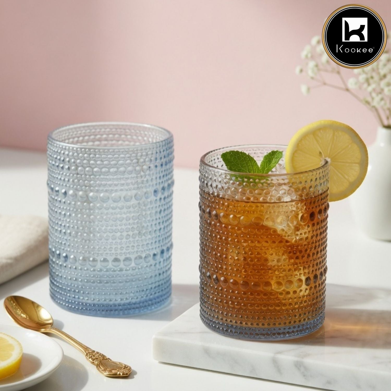 Kookee Whiskey Glasses, Transparent, ART12223
