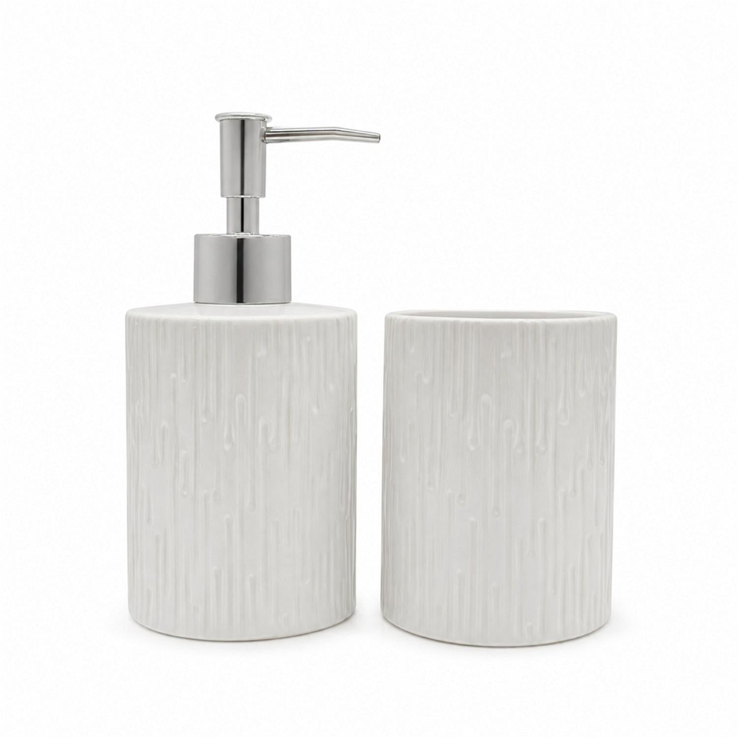 Kookee Ceramic Bathroom Sets, White, ART12341