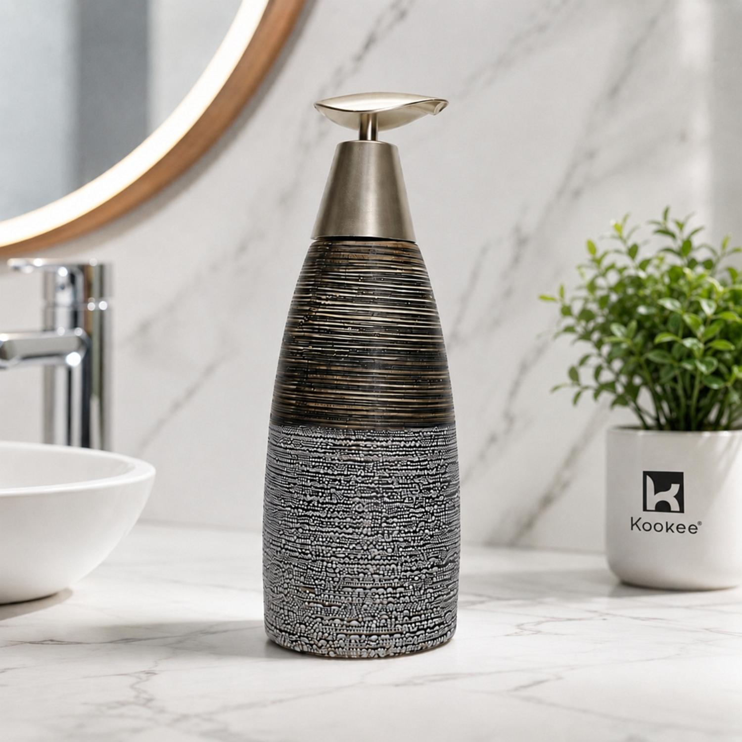 Ceramic Soap Dispensers, Grey, ART12365-SD