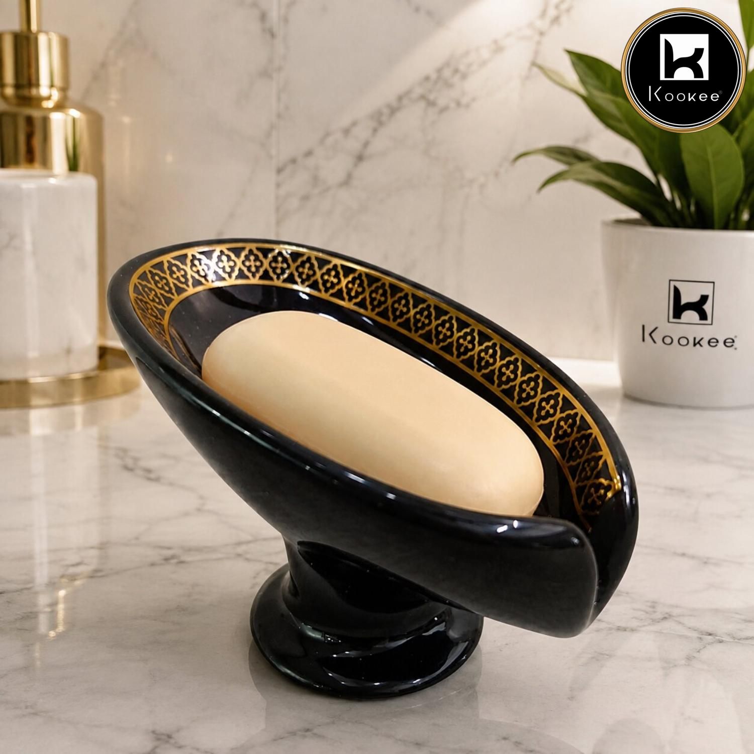 Kookee Soap Holders, Black, ART12370