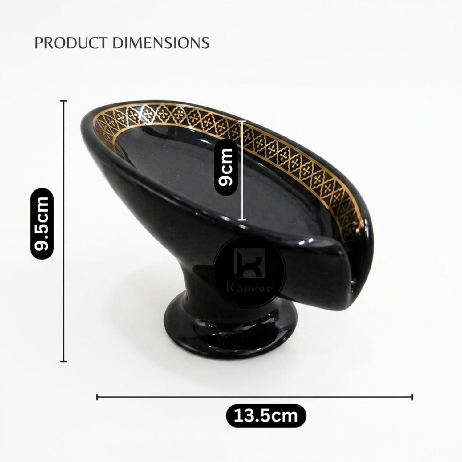 Kookee Soap Holders, Black, ART12370