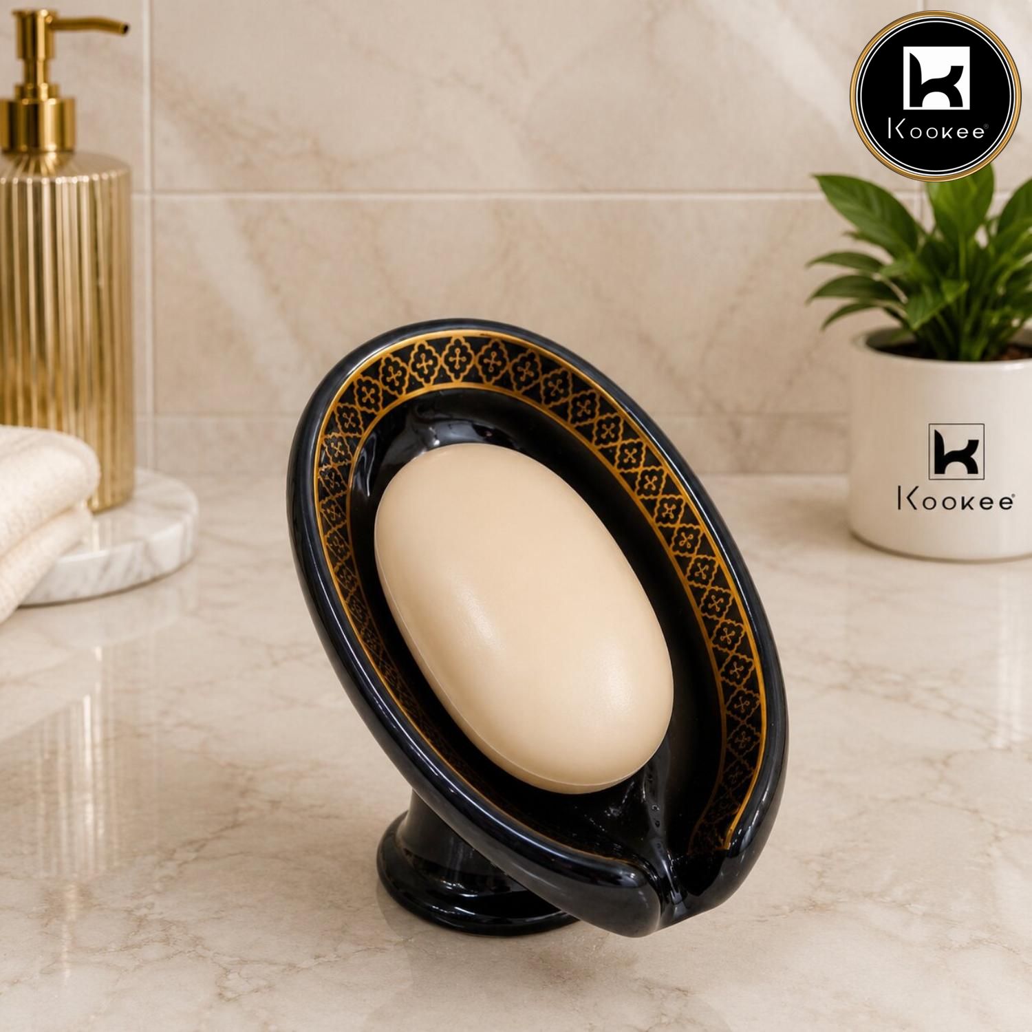 Kookee Soap Holders, Black, ART12370