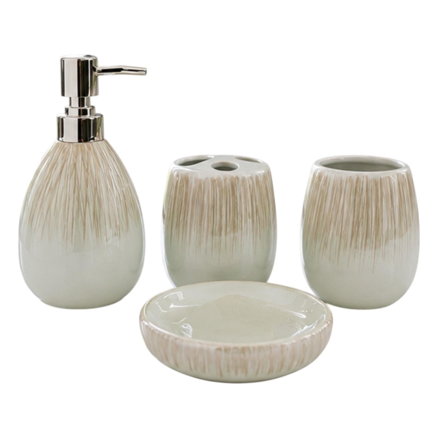 Kookee Ceramic Bathroom Sets, Pista, ART12374