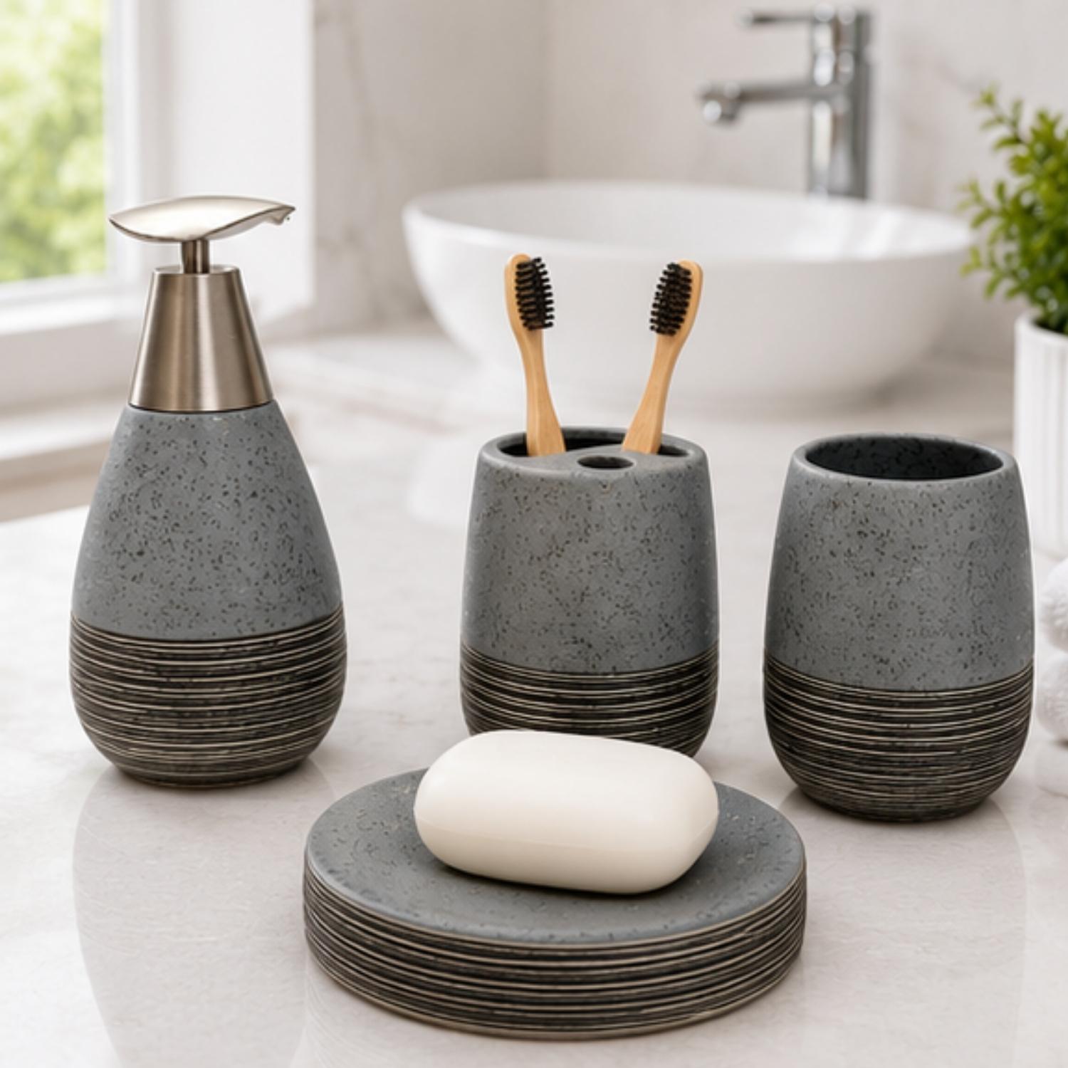 Ceramic Bathroom Sets, Blue, ART12378