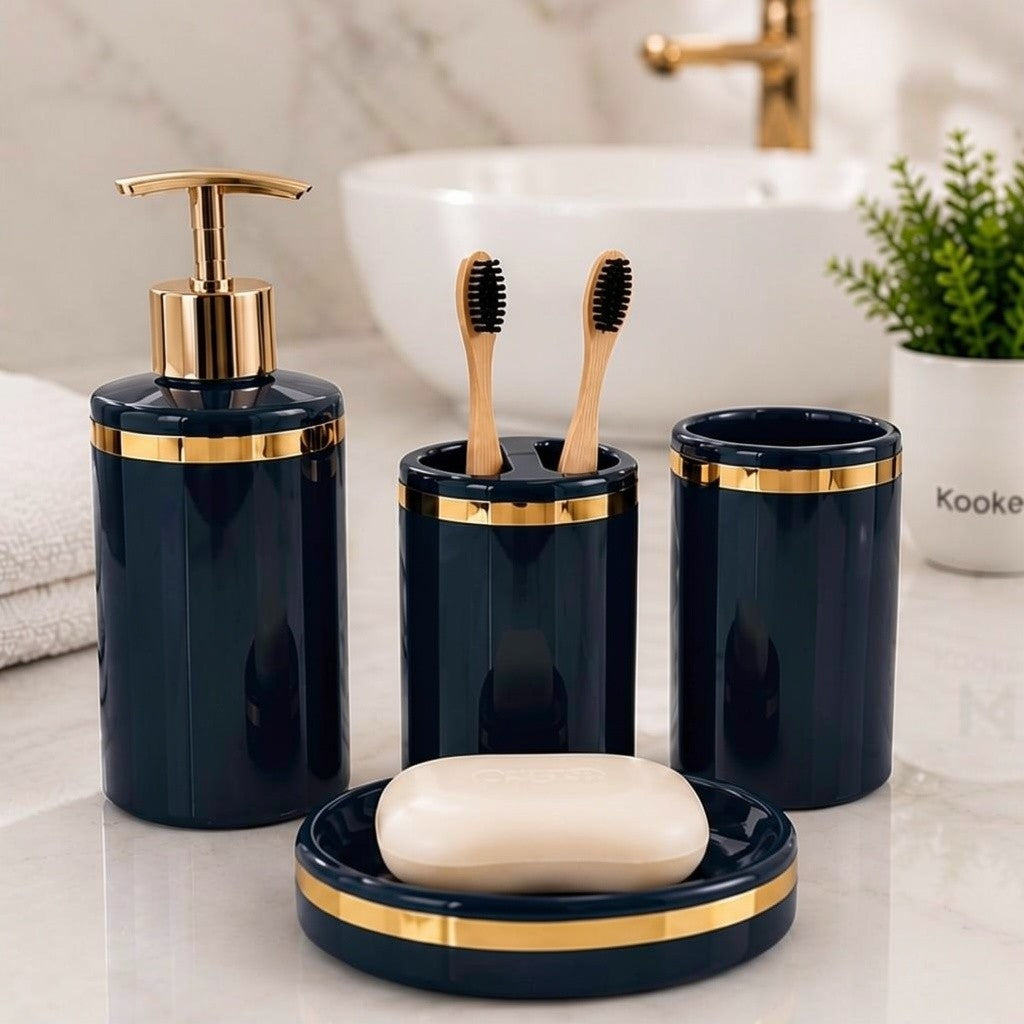 Ceramic Bathroom Sets, Blue, ART12384
