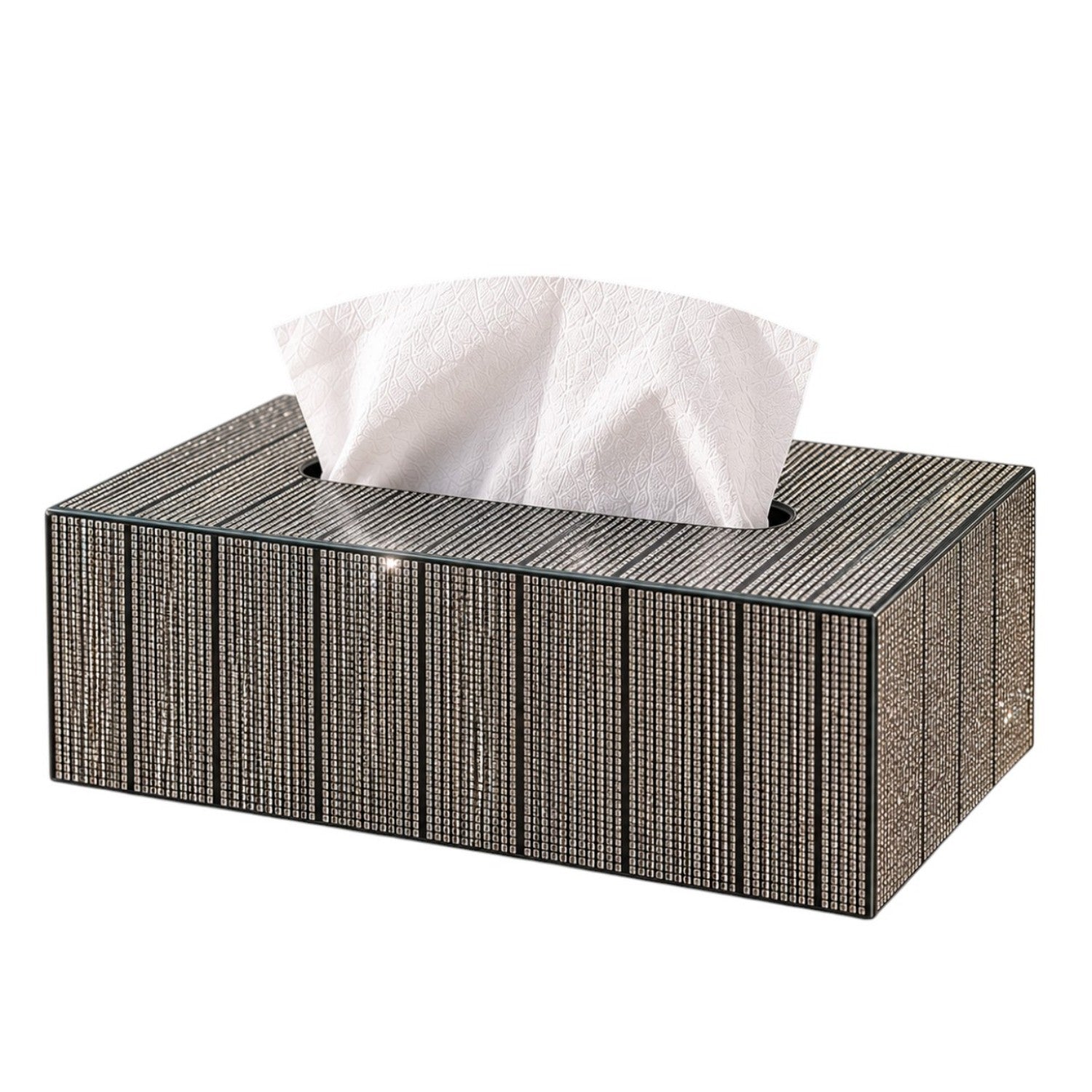 Kookee Glass Mirror Tissue Box for Home and Office Decor, Set of 1
