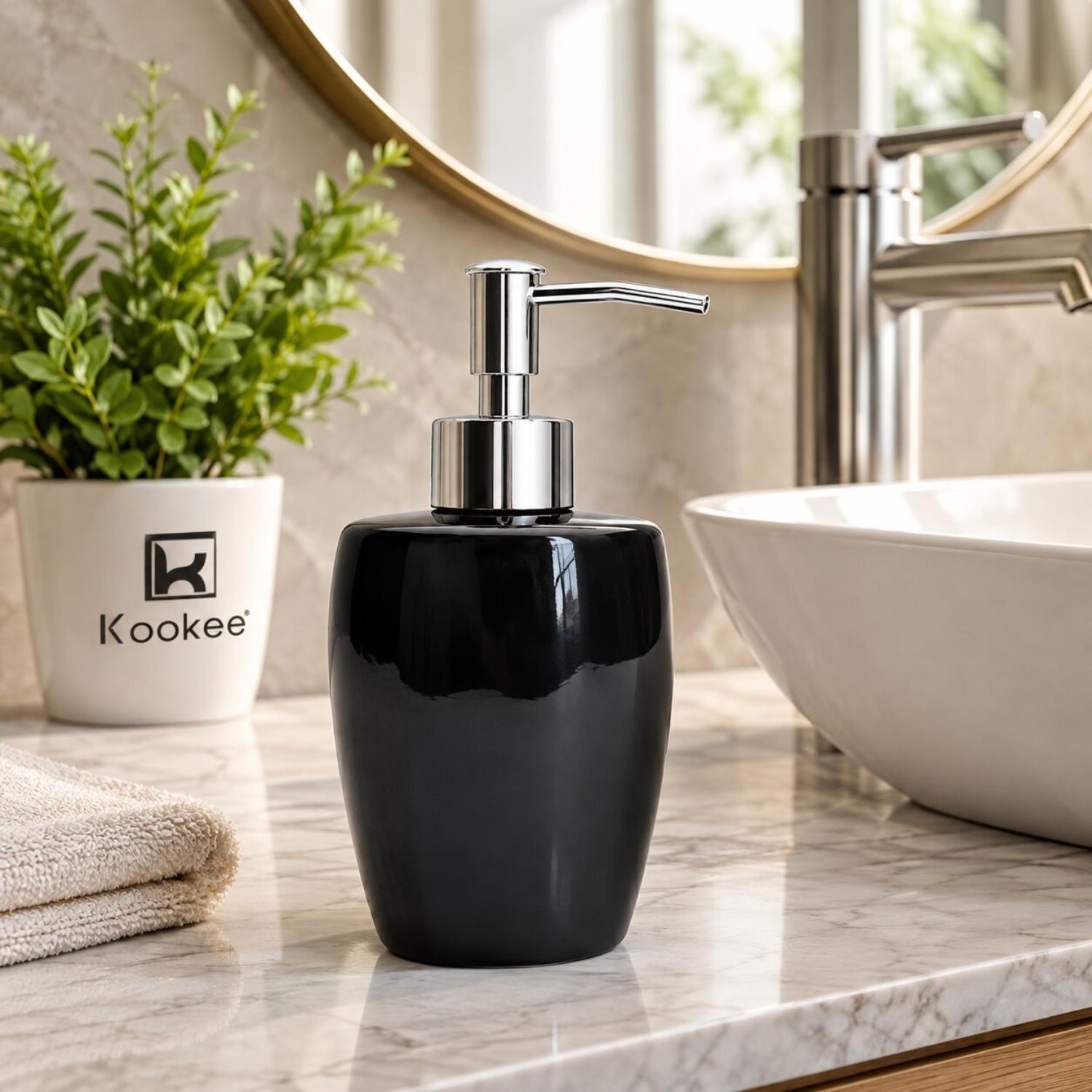 Ceramic Soap Dispensers, Black, ART12392