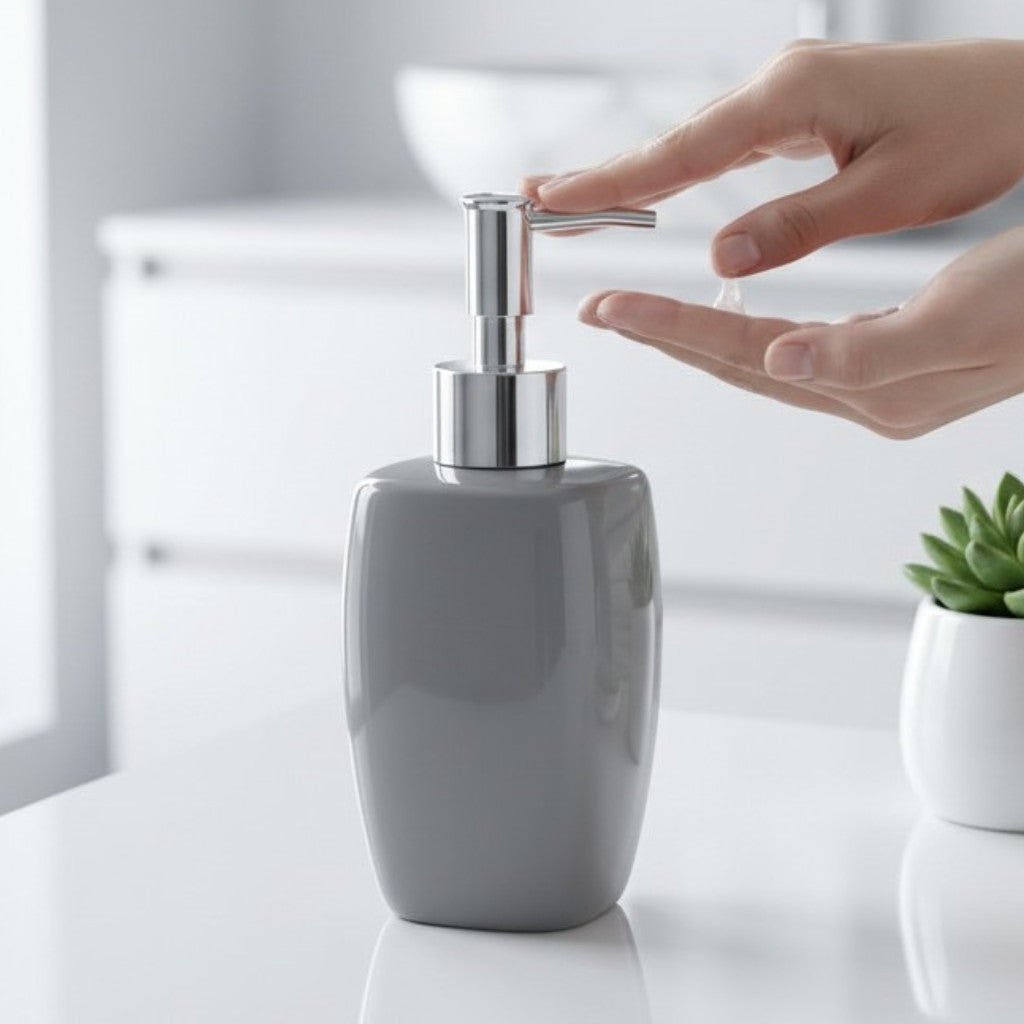 Ceramic Soap Dispensers, Grey, ART12393