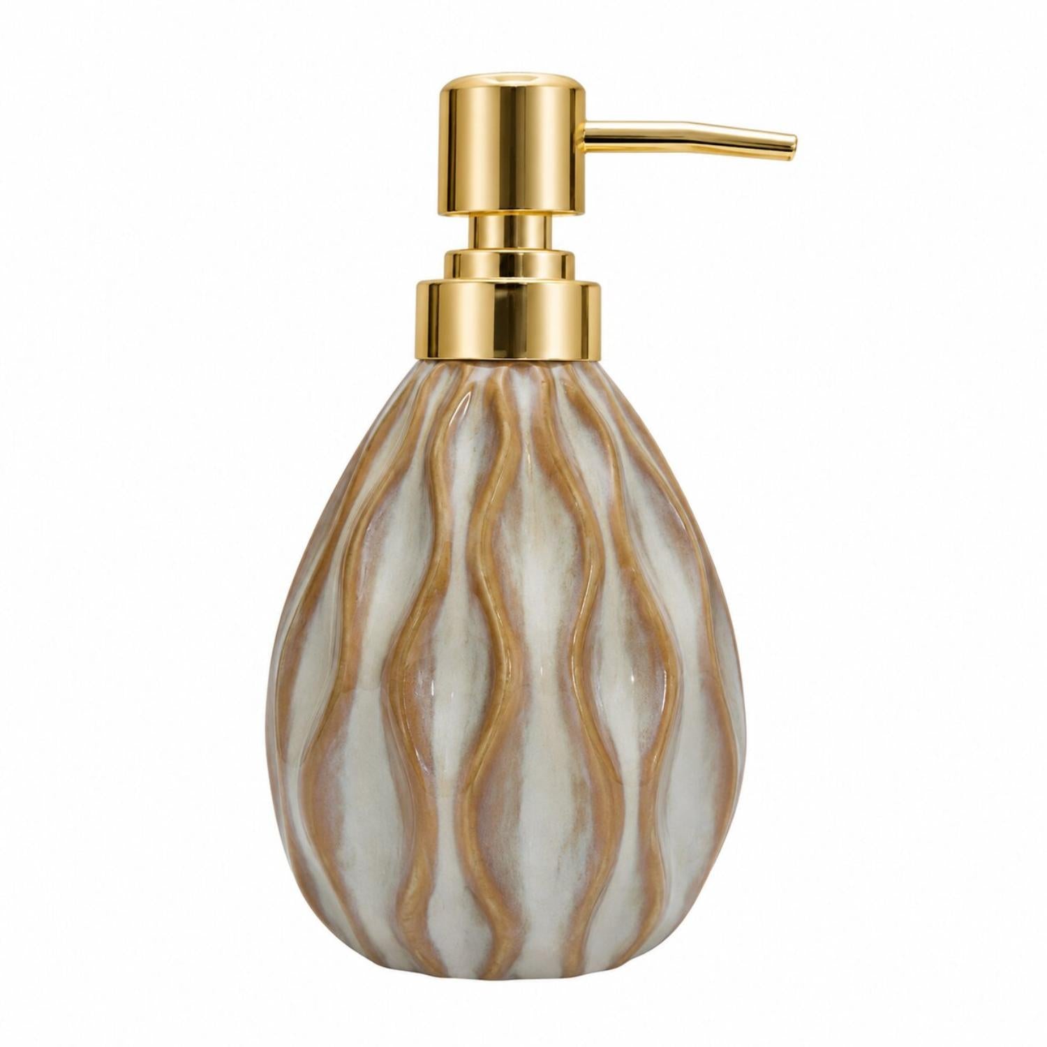 Kookee Ceramic Soap Dispensers, Brown, ART12396