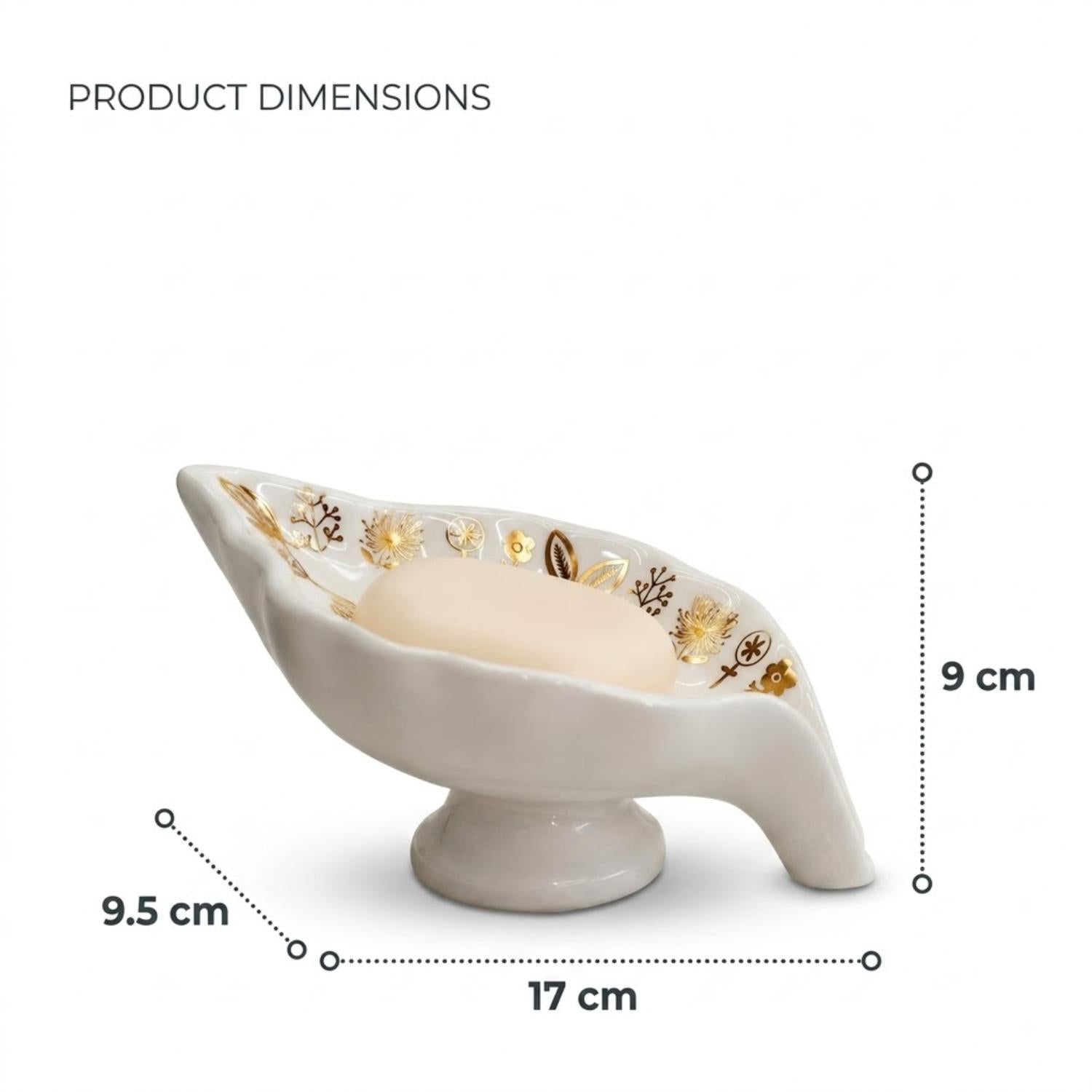 Kookee Soap Holders, White, ART12401