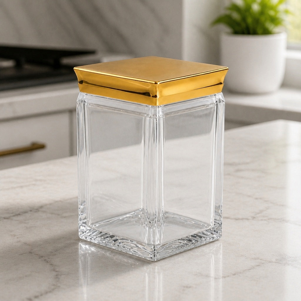 Canister Jars (Acrylic), Gold, ART12405