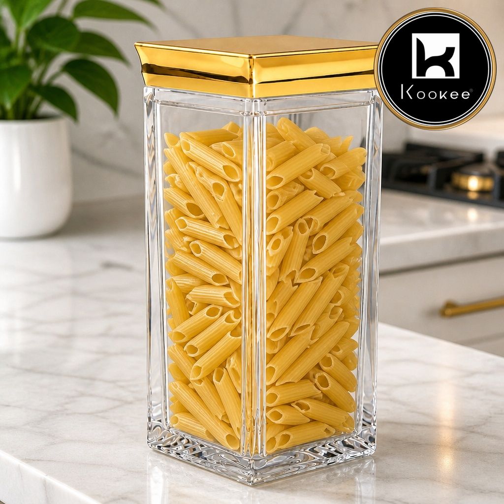 Kookee Canister Jars (Acrylic), Gold, ART12407