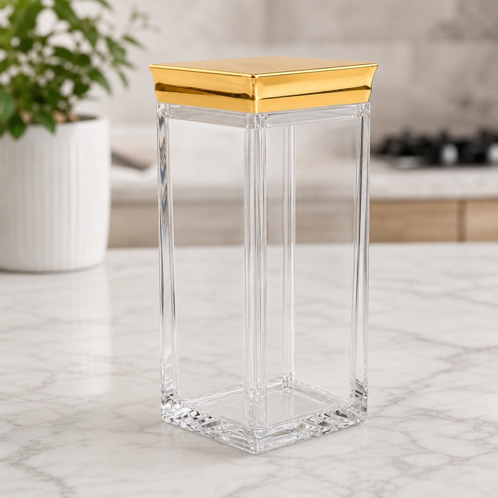 Canister Jars (Acrylic), Gold, ART12407