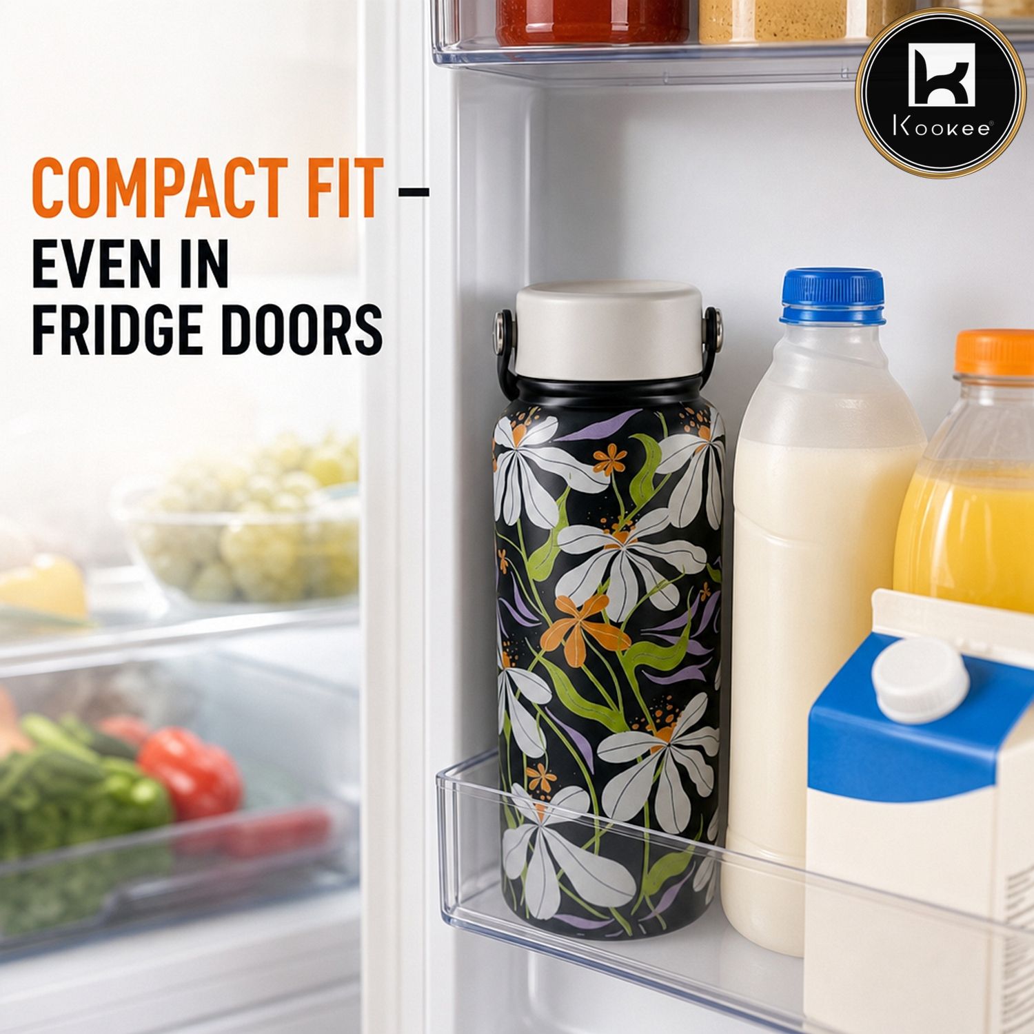 Kookee Stainless Steel BPA Free Water Bottle | 1000ml