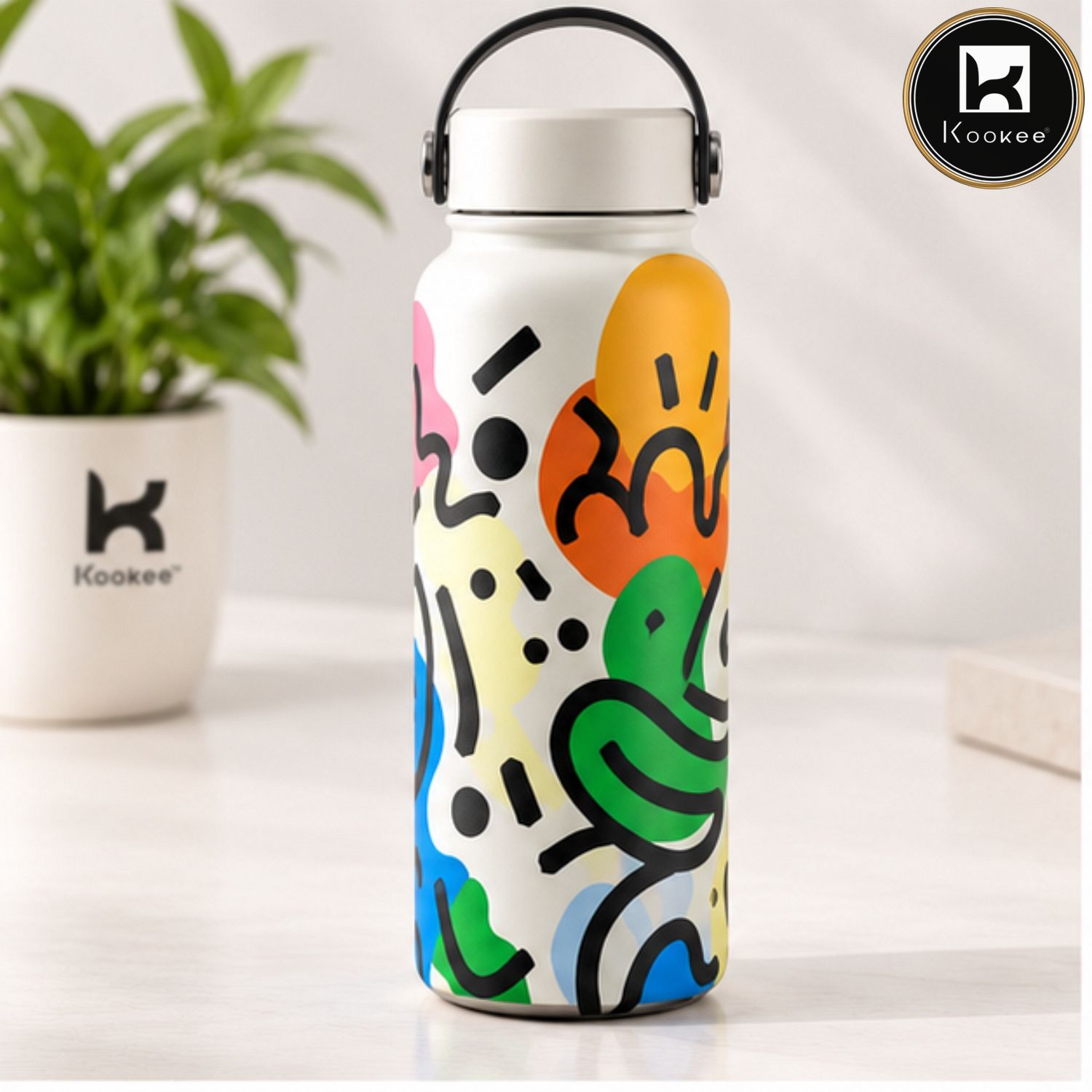 Kookee Stainless Steel BPA Free Water Bottle | 1000ml