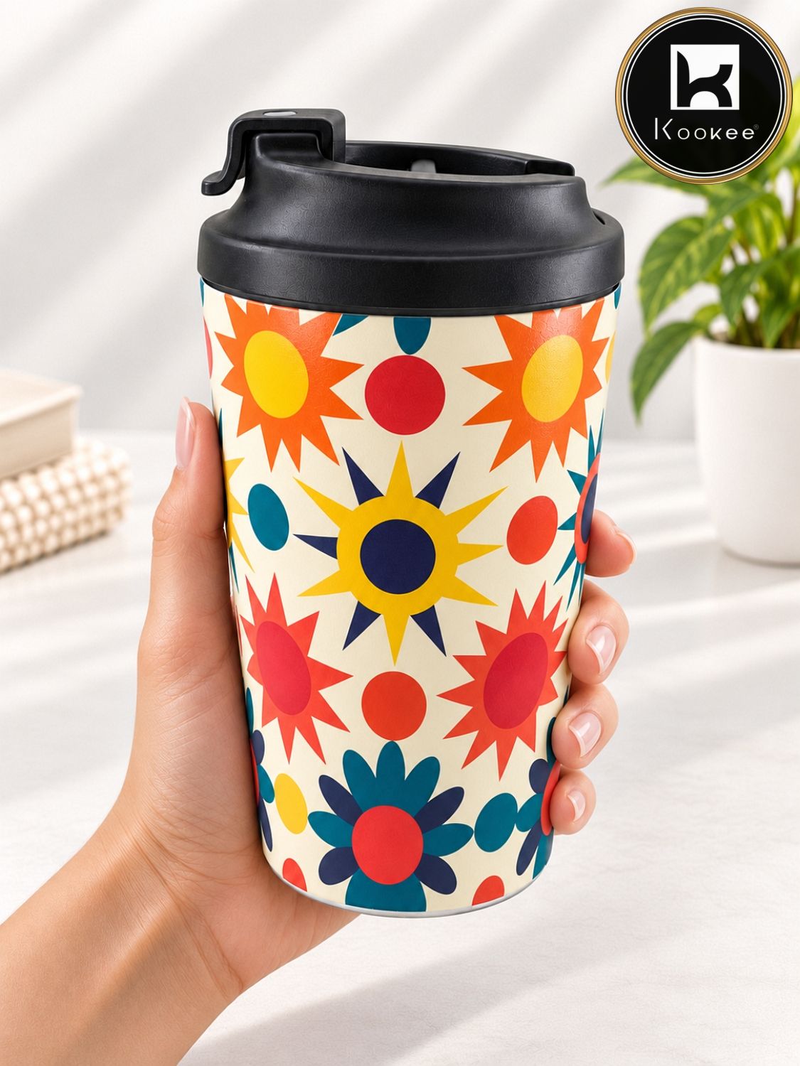 Kookee Stainless Steel BPA-free Sipper Bottle for Kids & Adults, 300ml