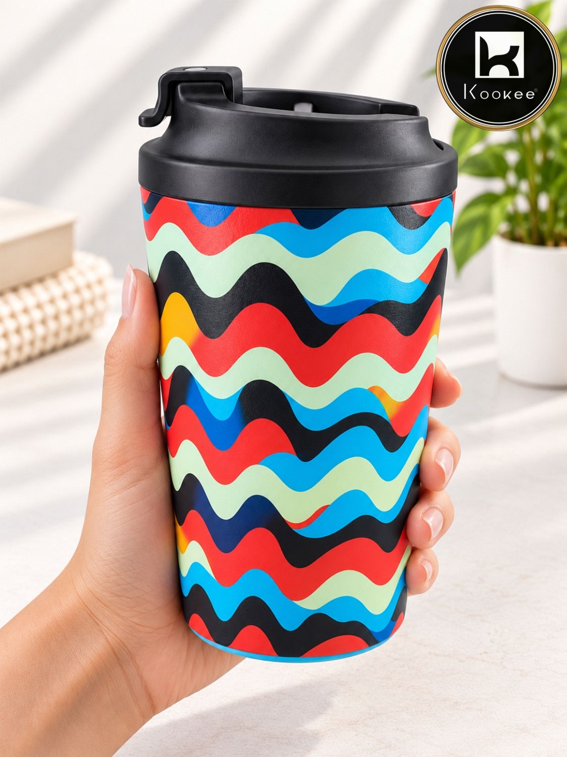 Kookee Stainless Steel BPA-free Sipper Bottle for Kids & Adults, 300ml