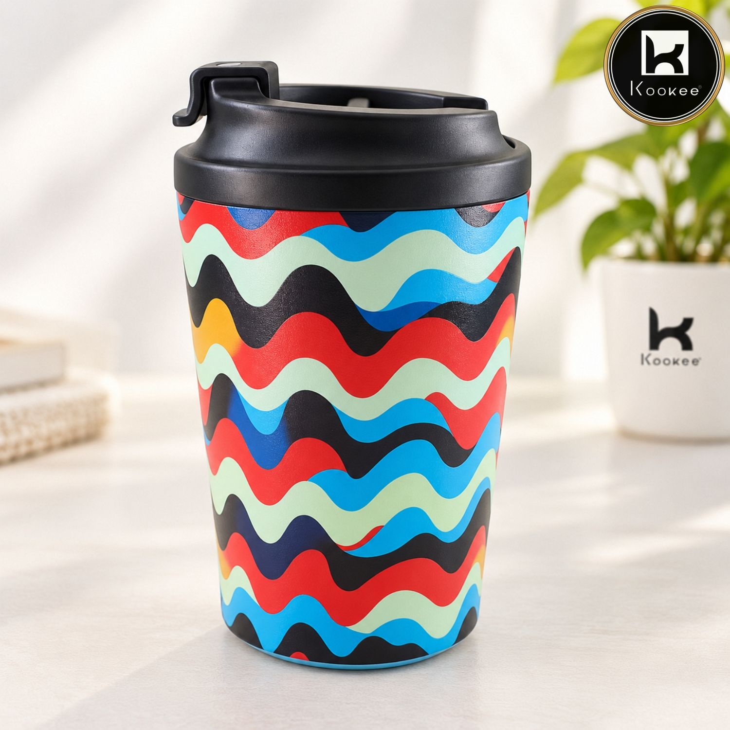 Kookee Stainless Steel BPA-free Sipper Bottle for Kids & Adults, 300ml