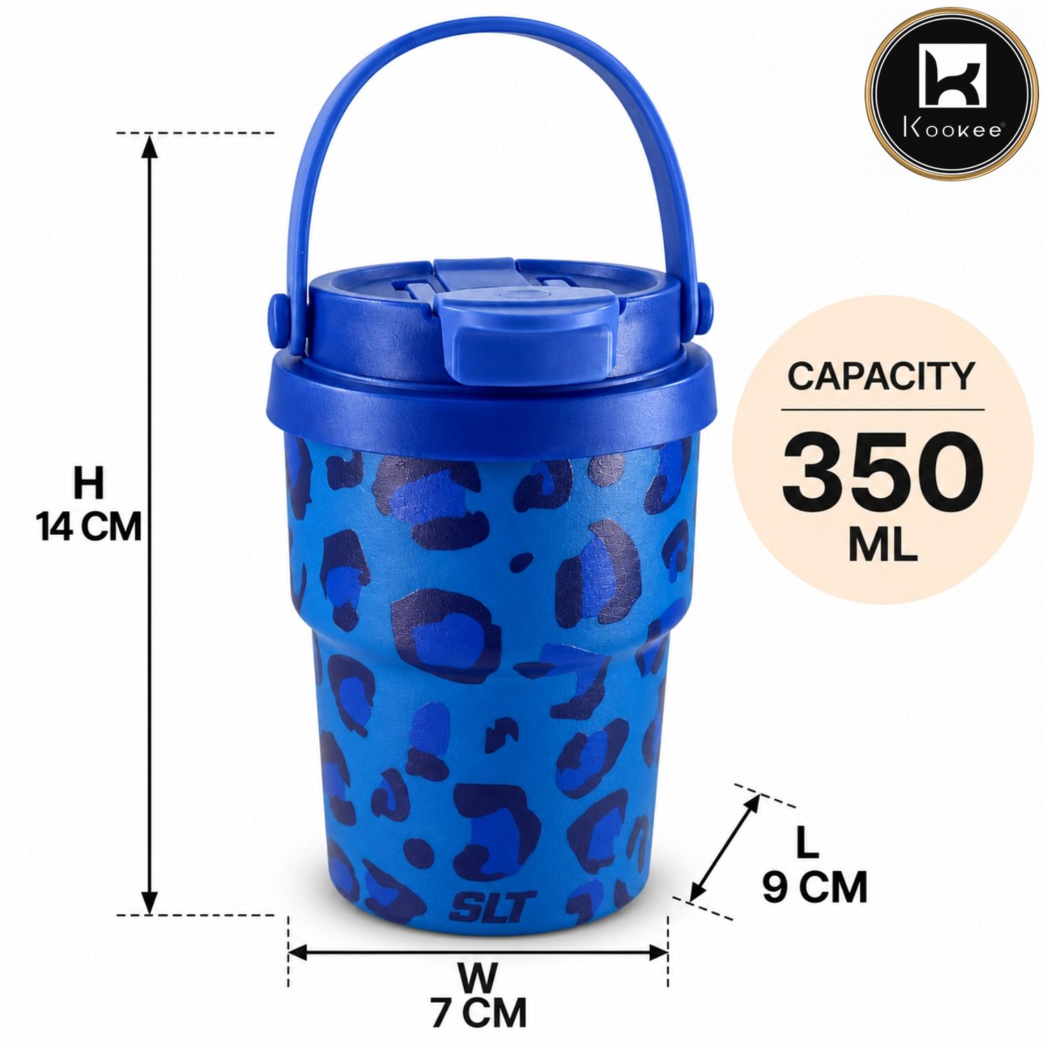 Kookee Stainless Steel BPA-free Sipper Bottle for Kids & Adults, 350ml