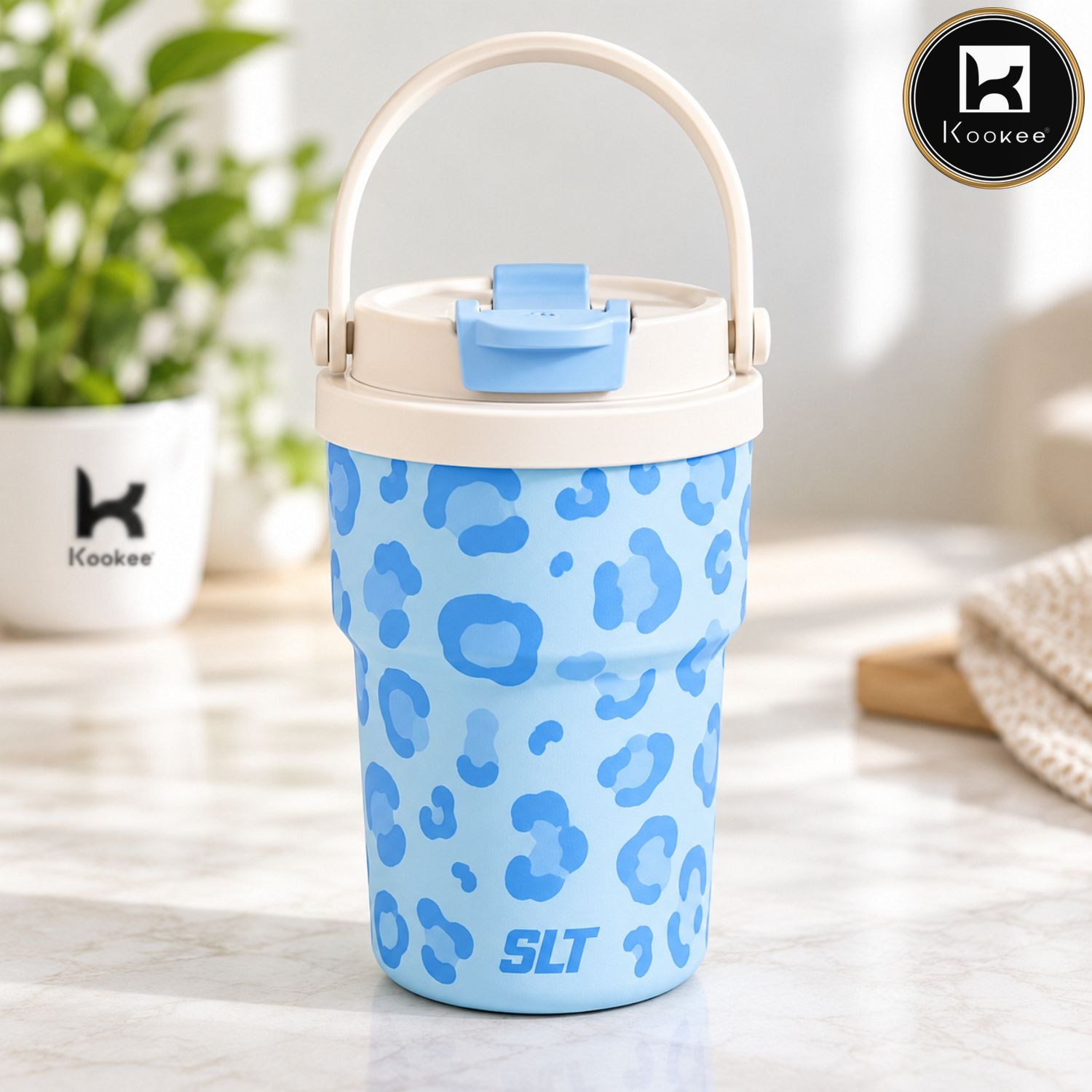 Kookee Stainless Steel BPA-free Sipper Bottle for Kids & Adults, 350ml